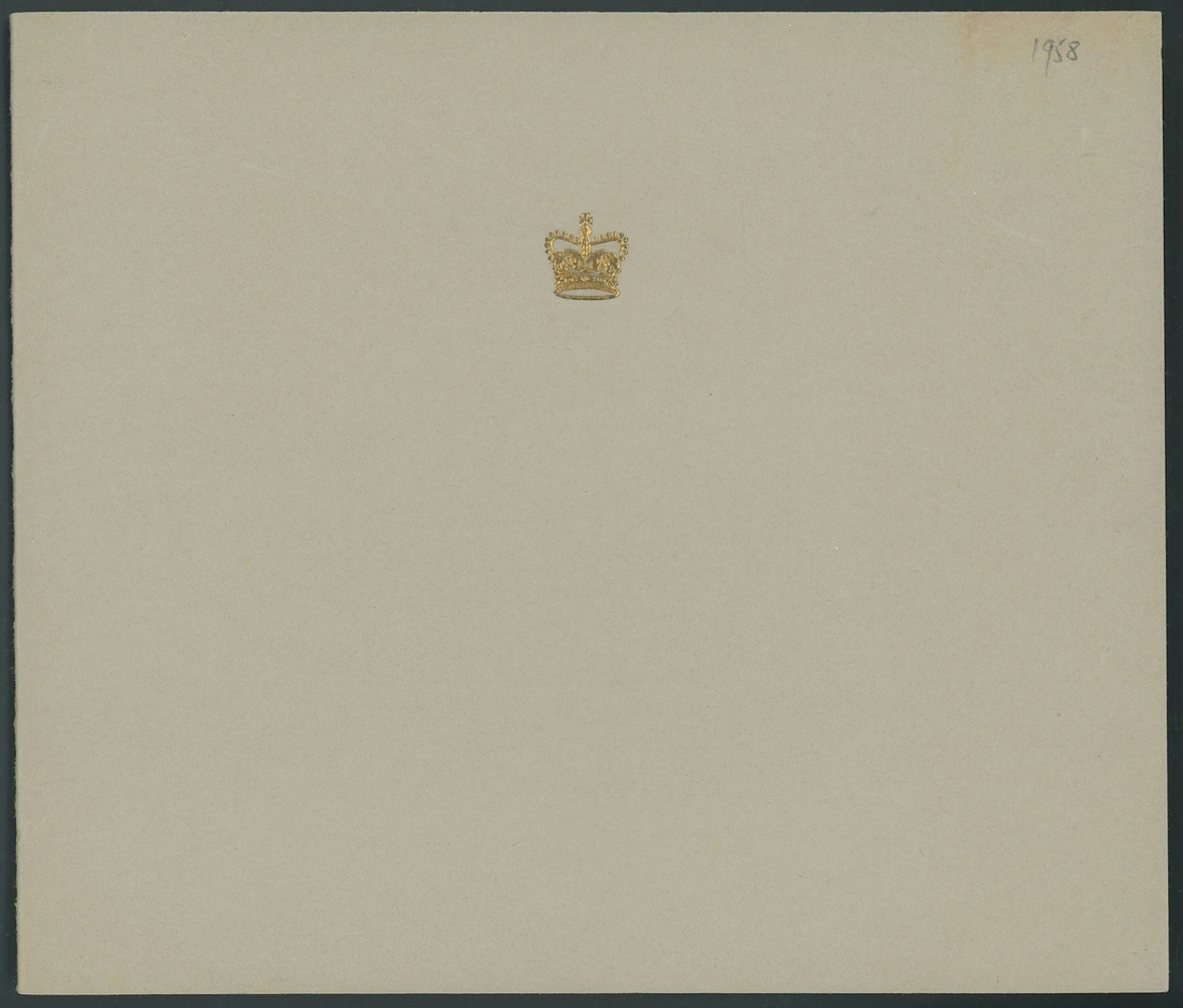 Great Britain Royalty Queen Elizabeth II 1958 Christmas card handsigned