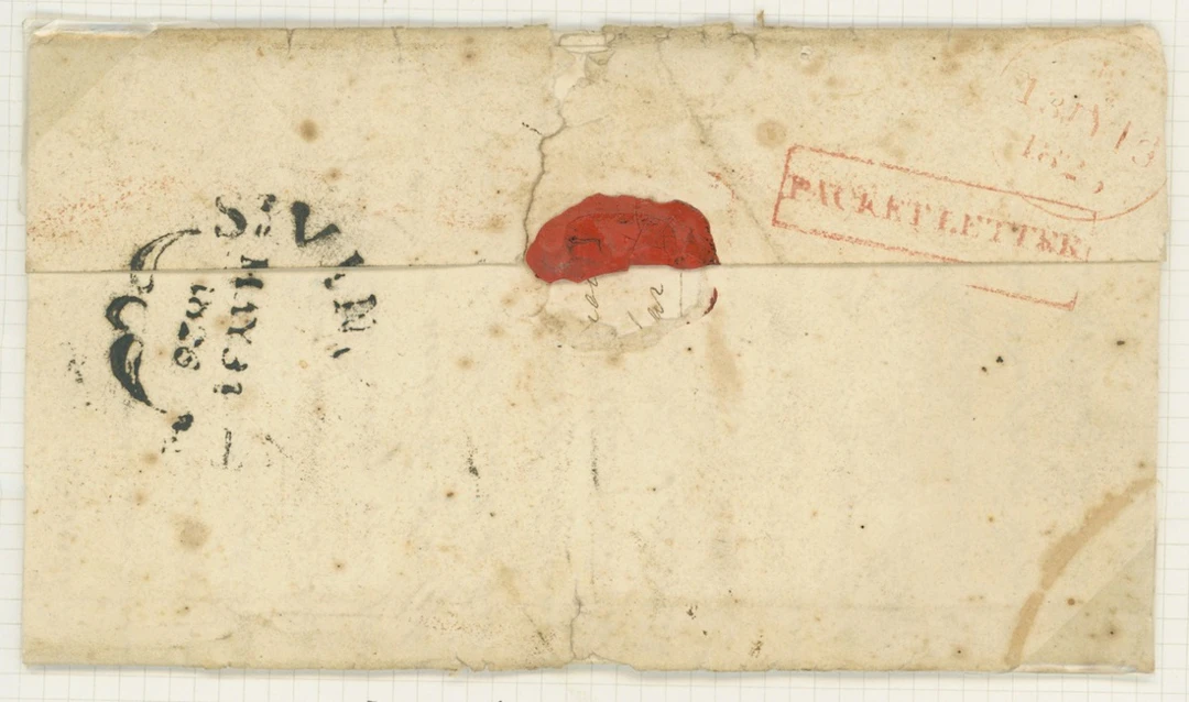 St. Vincent Early Letters and Handstamps Fleuron Datestamp, Jaffe