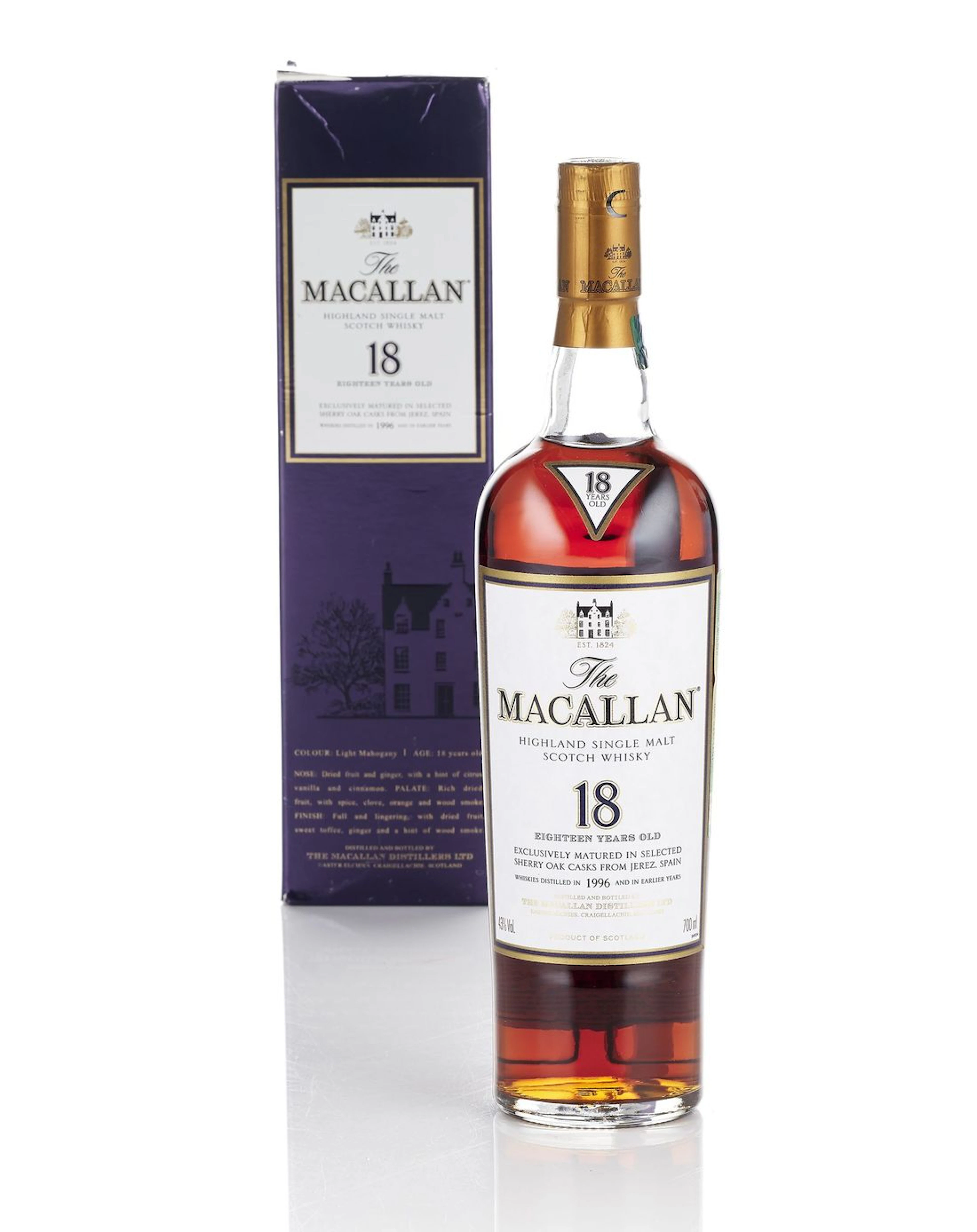 Macallan-1996-18 year old (1 bottle)