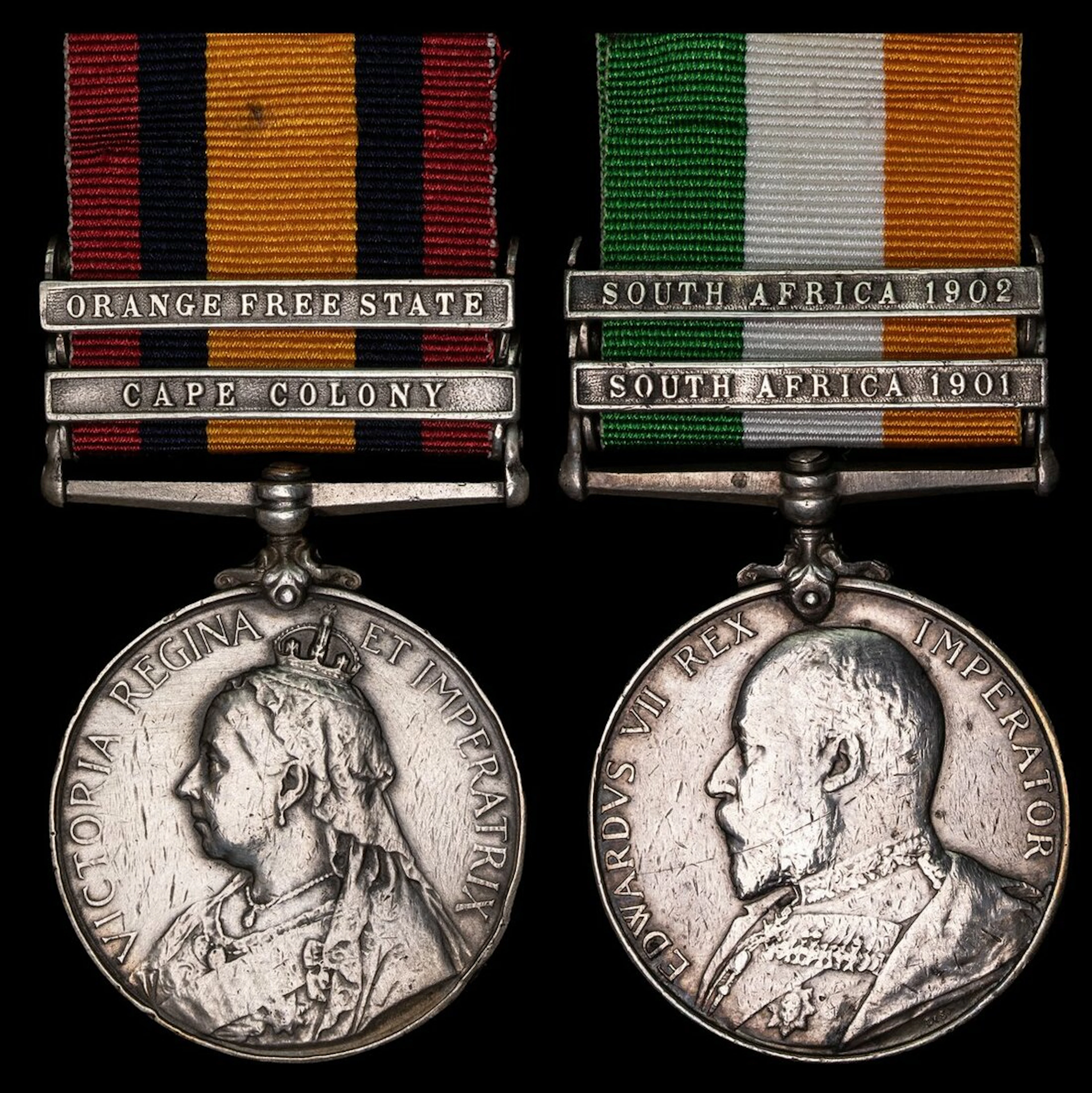 Pair: Private J. Cullen, Grenadier Guards Queen's South Africa 1899-1902