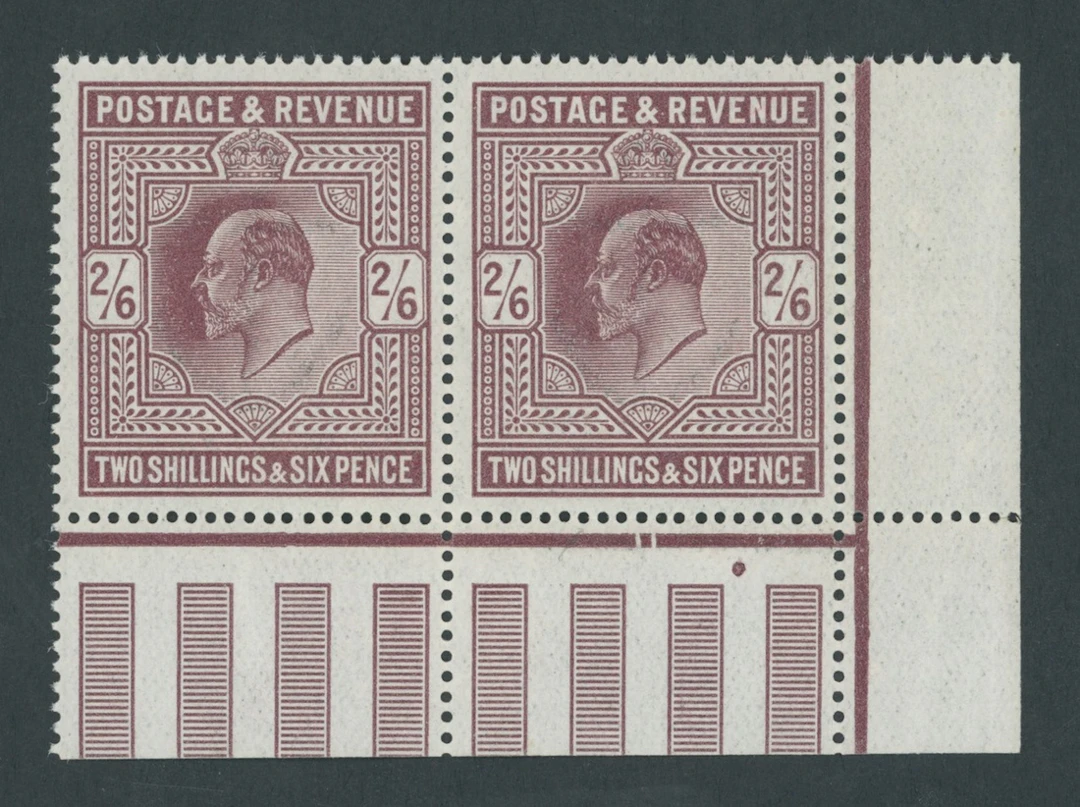 Great Britain King Edward VII 1911 Somerset House 2/6d. deep reddish-purple