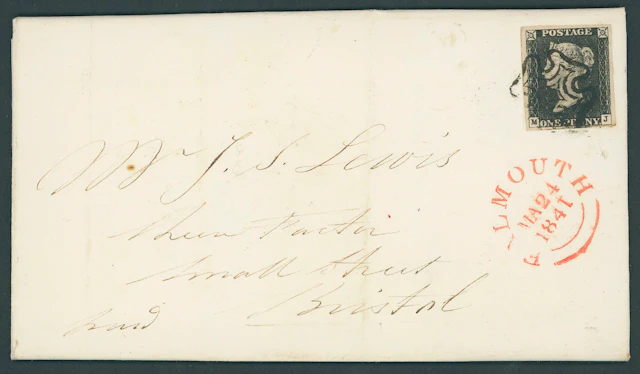 Great Britain 1840 One Penny Black Plate 2 MJ, small to huge margins