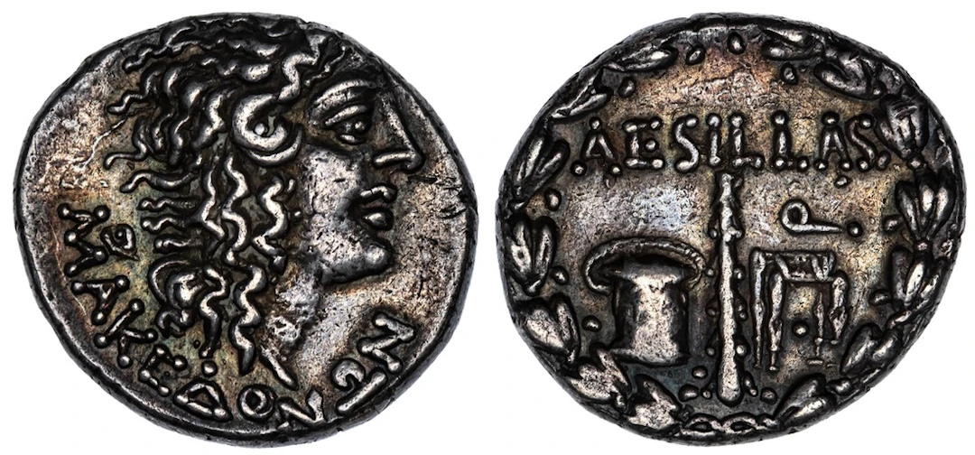 Macedon, under Rome, Aesillas as Quaestor (c. 95-65 BC), AR Tetradrachm