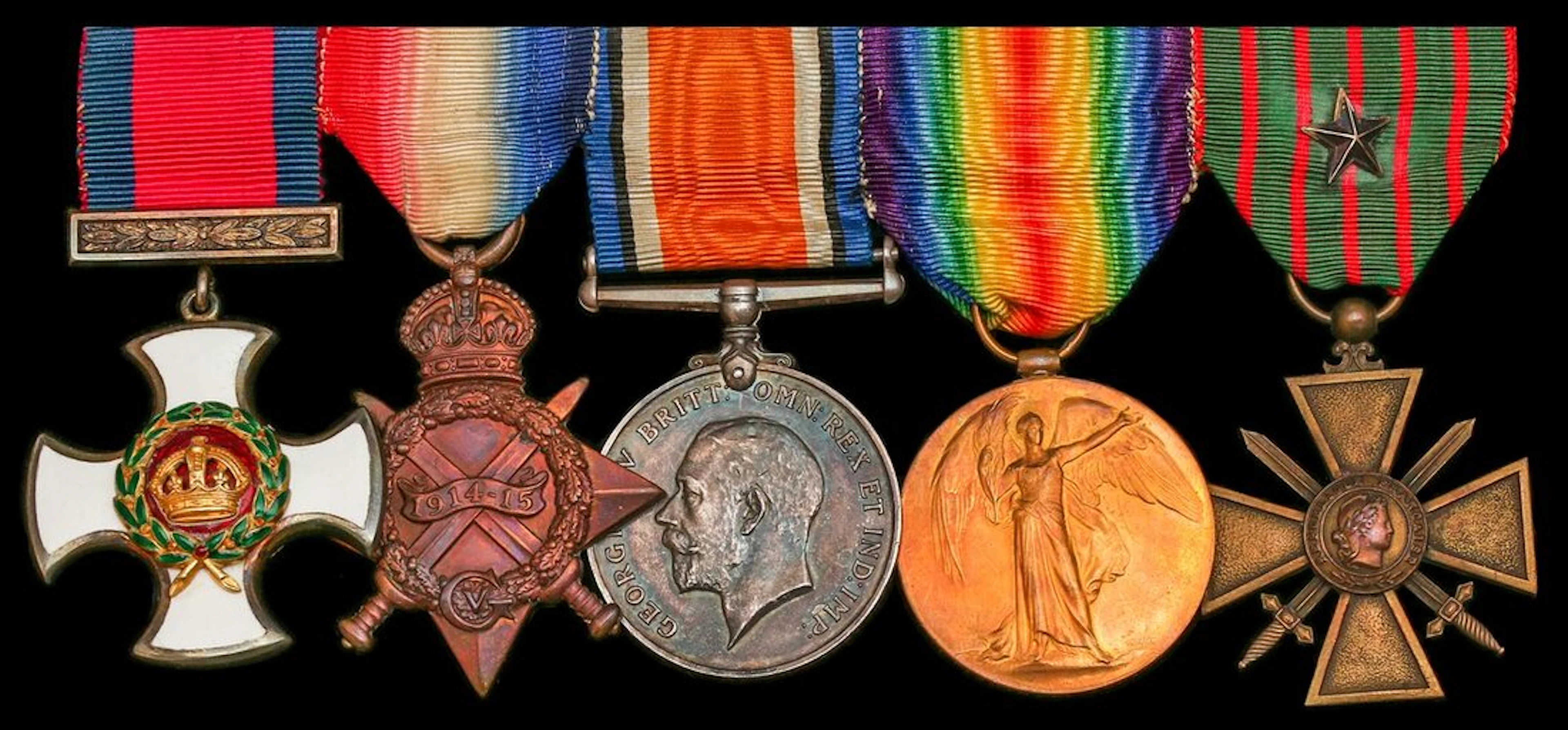 The 'Royal Naval Siege Guns' 1918 D.S.O. group of five awarded to