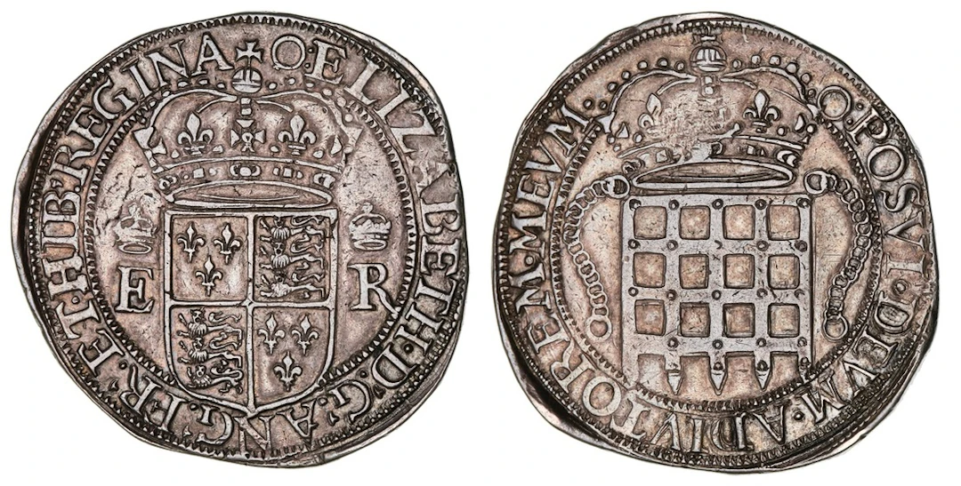 NGC AU50 | Elizabeth I (1558-1603), Eight-Testerns ['Portcullis Dollar']