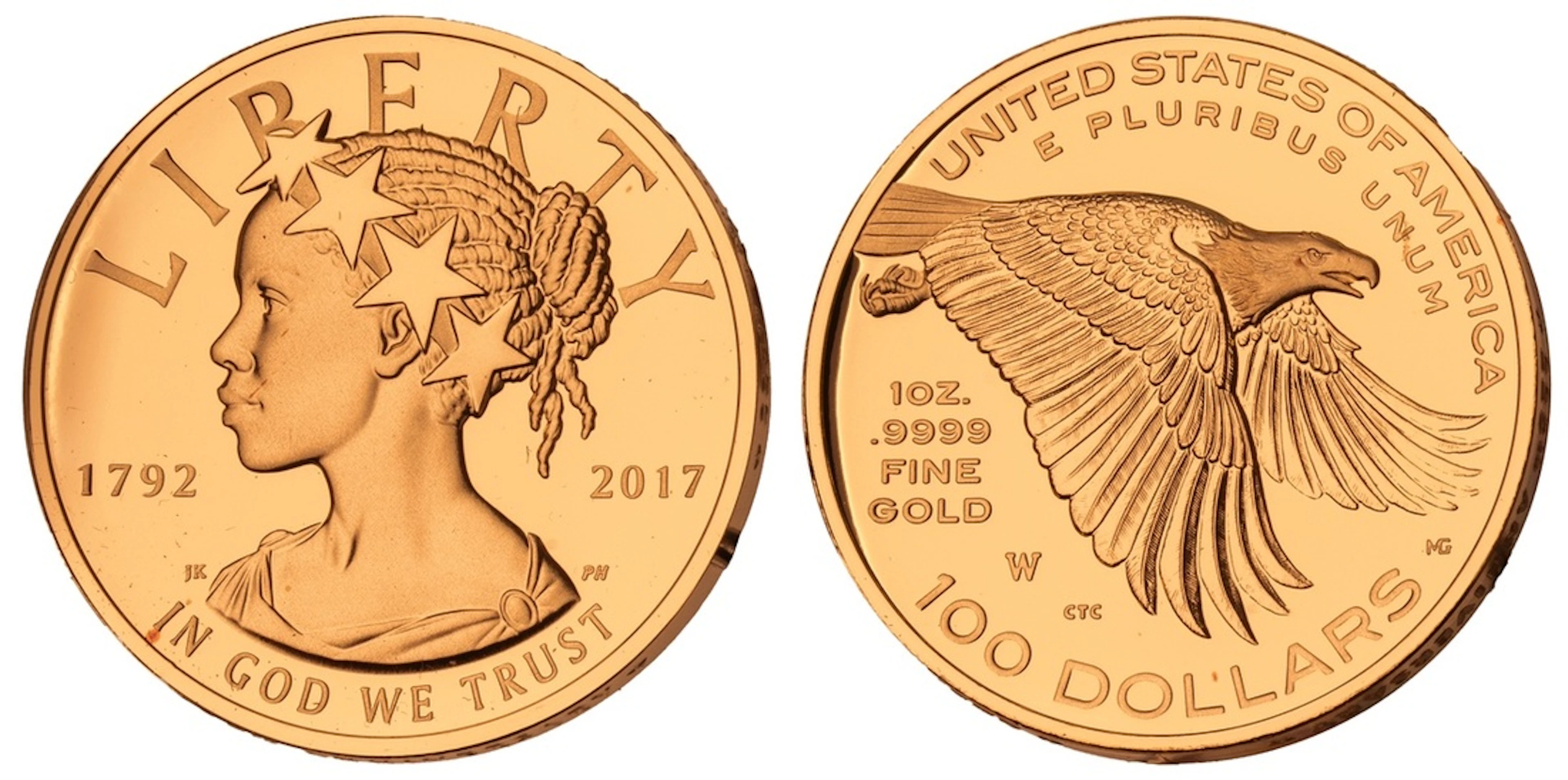 USA, Proof 100-Dollars, 'American Liberty 225th Anniversary', 2017