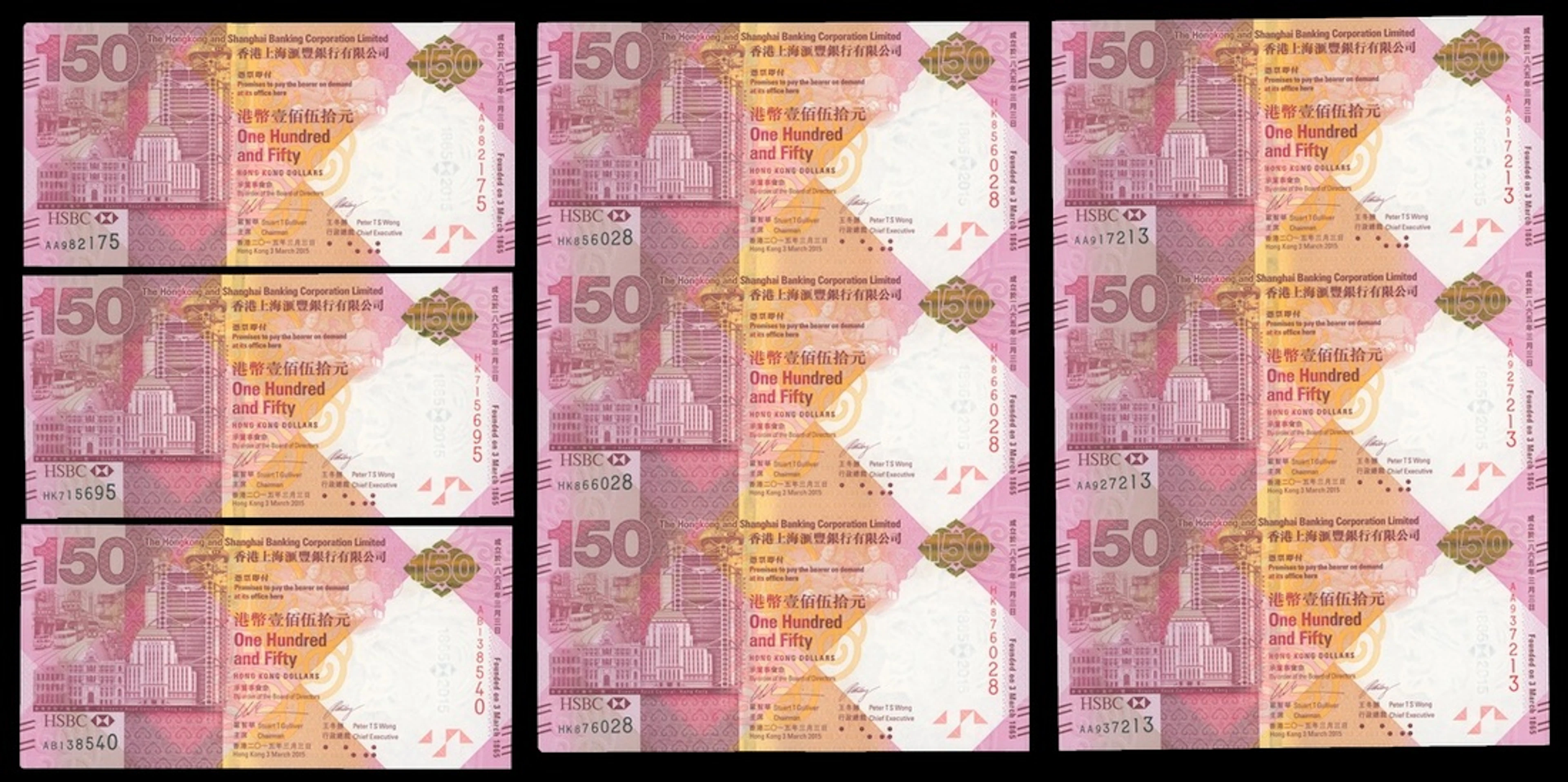 HongKong & Shanghai Banking Corporation, a group of the $150 issues