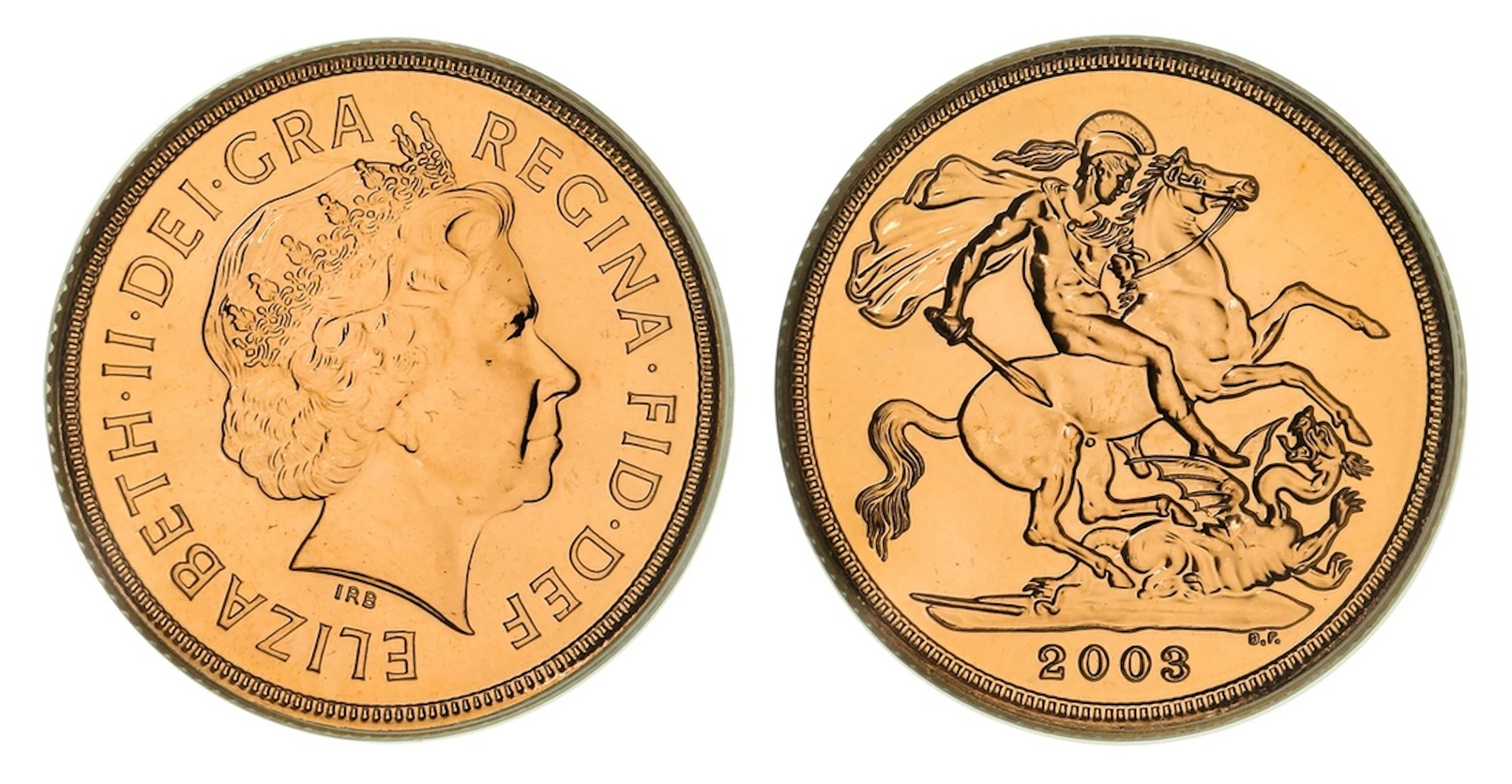 PCGS MS65 | Elizabeth II (1952-2022), Sovereign, 2003, by Ian Rank-Broadley