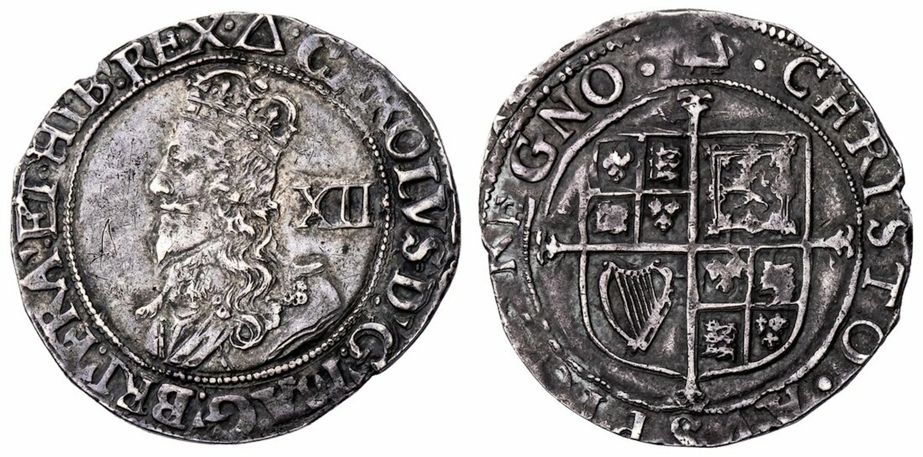 Charles I (1625-1649), Group E, Type 4.1 var., Shilling, 1639-1640