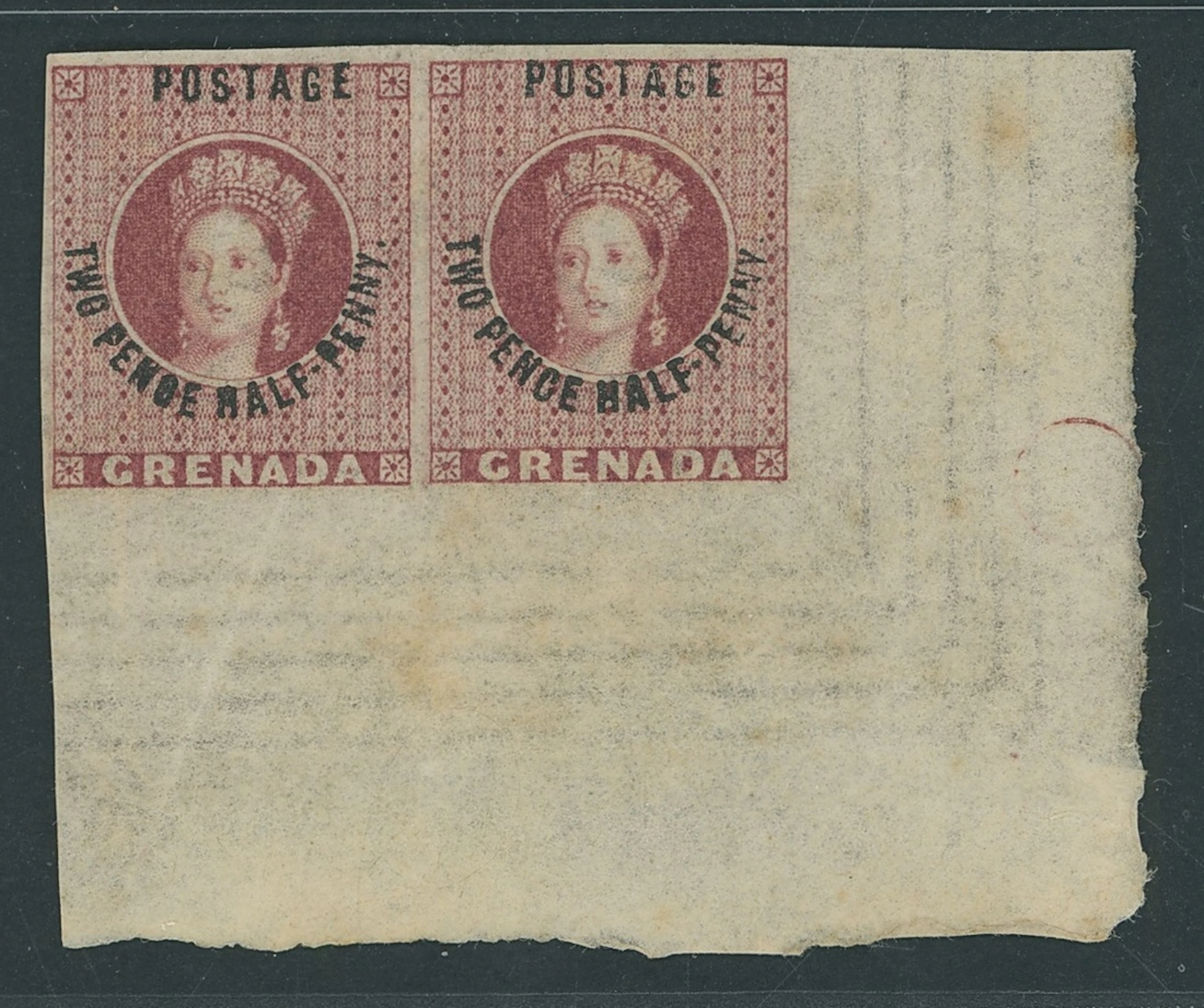 Grenada Issued Stamps 1881 (Apr.) watermark Large Star, 2½d. rose-lake
