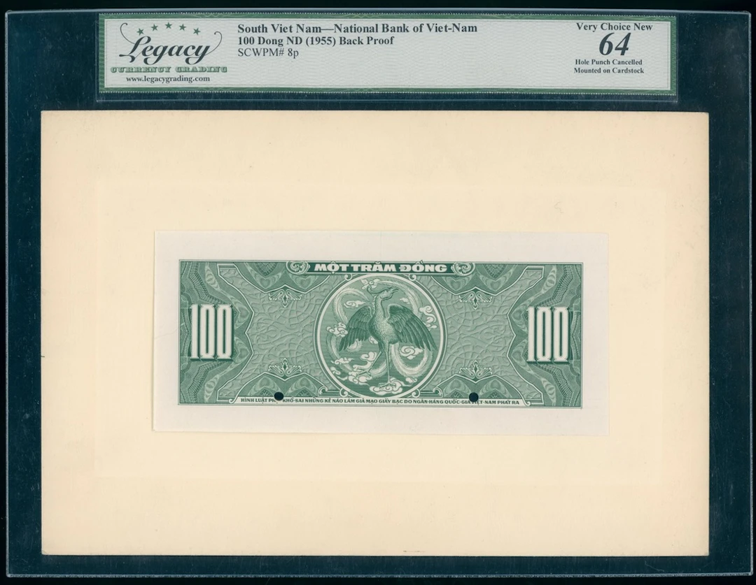 National Bank of Vietnam, reverse progressive proof for 100 yuan