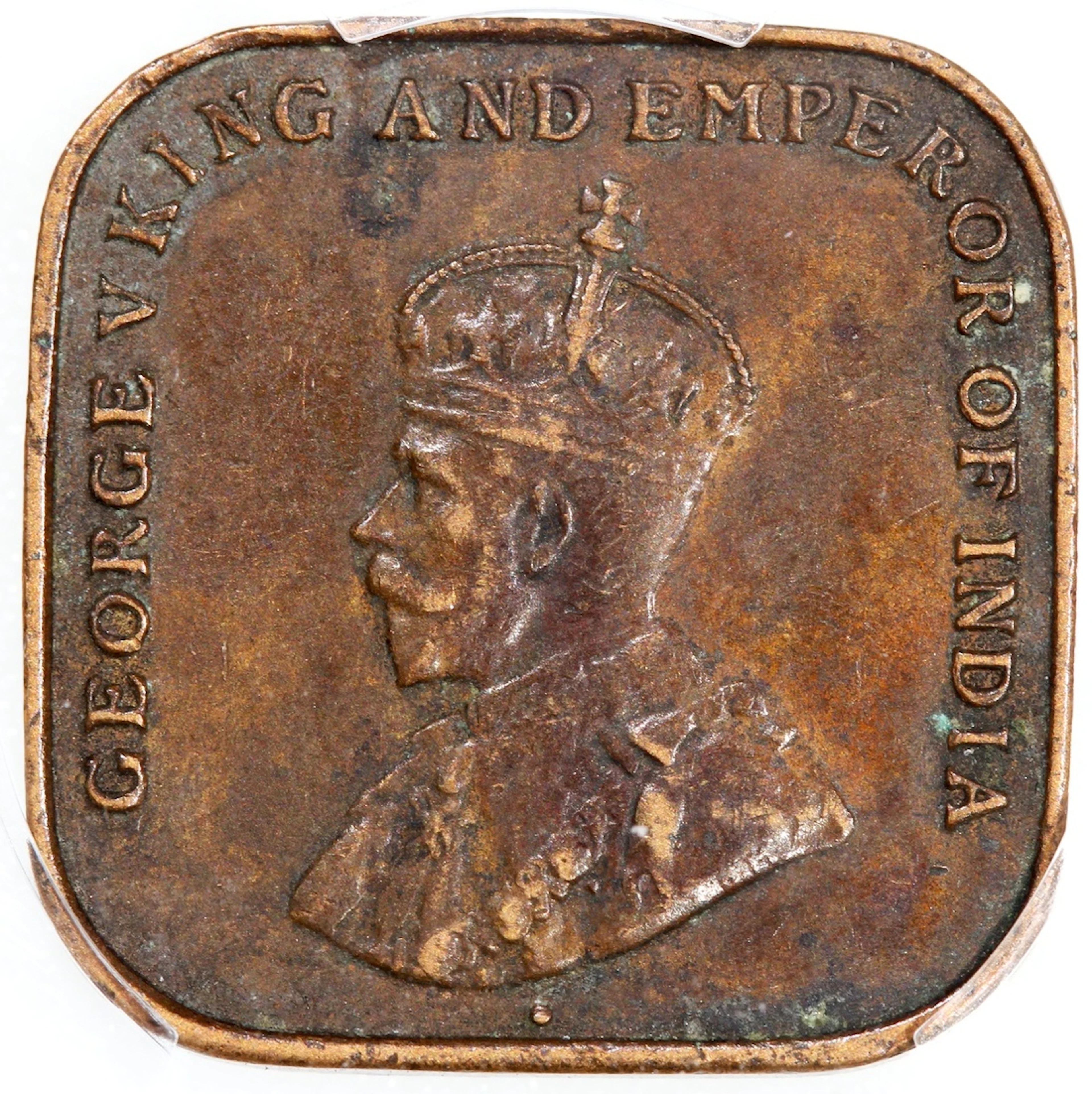 Straits Settlements, George V, [PCGS XF45] bronze 1 cent, 1920, Calcutta mint