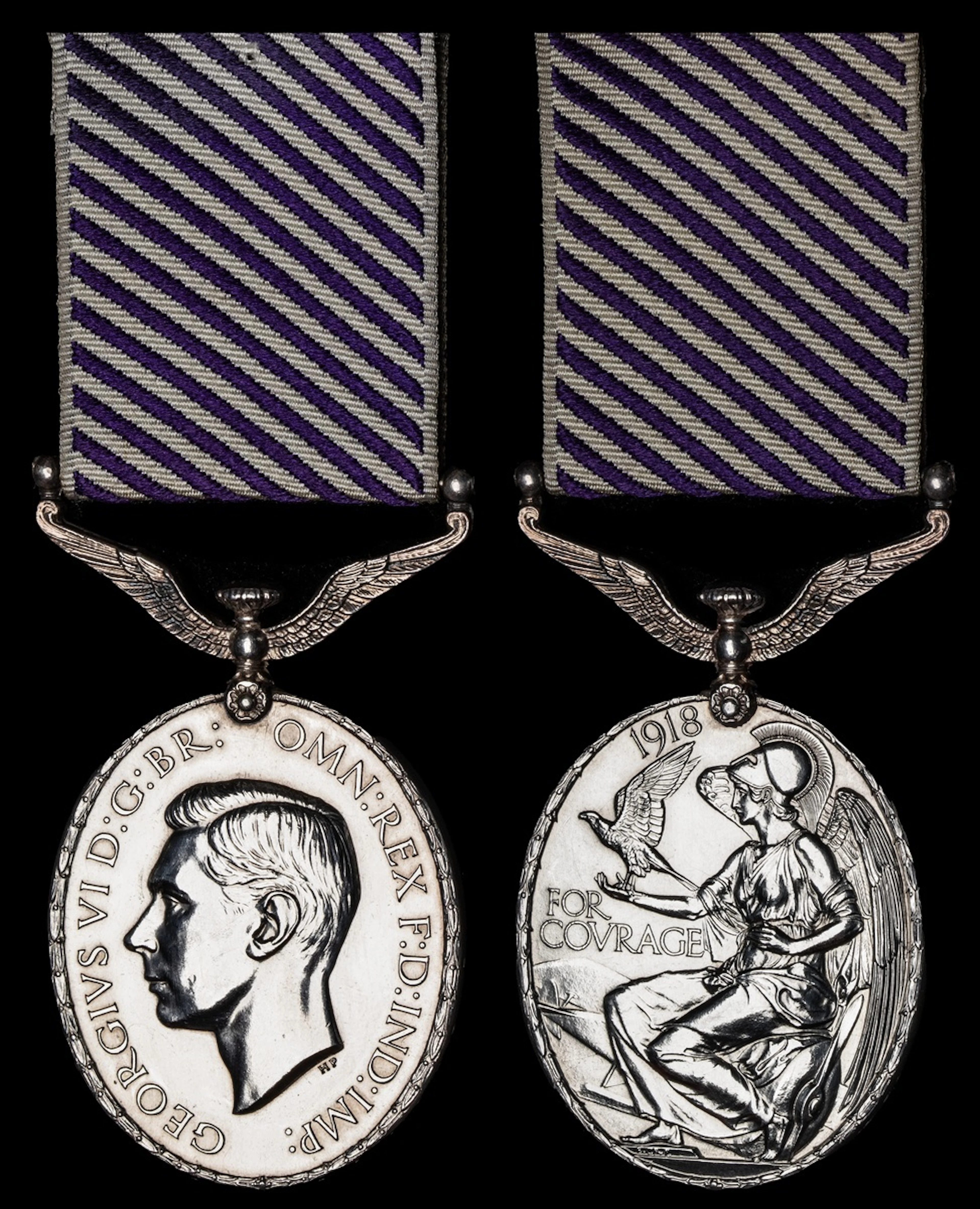 An Air Gunner's 1944 D.F.M. awarded to Flight Sergeant S. E. Pursglove