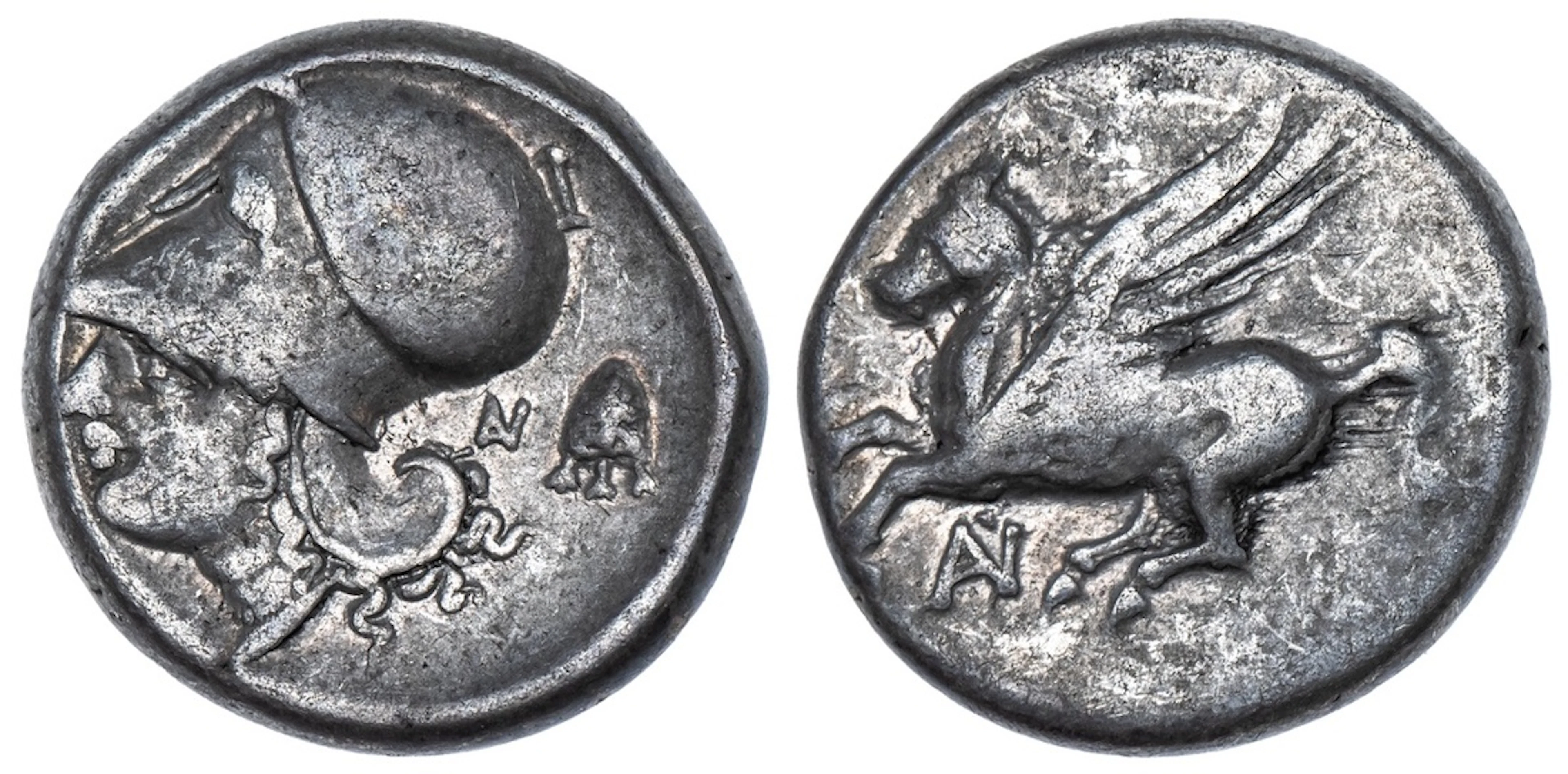 Akarnania, Anaktorion, AR Stater, struck c. 350-300 BC, Pegasos flying