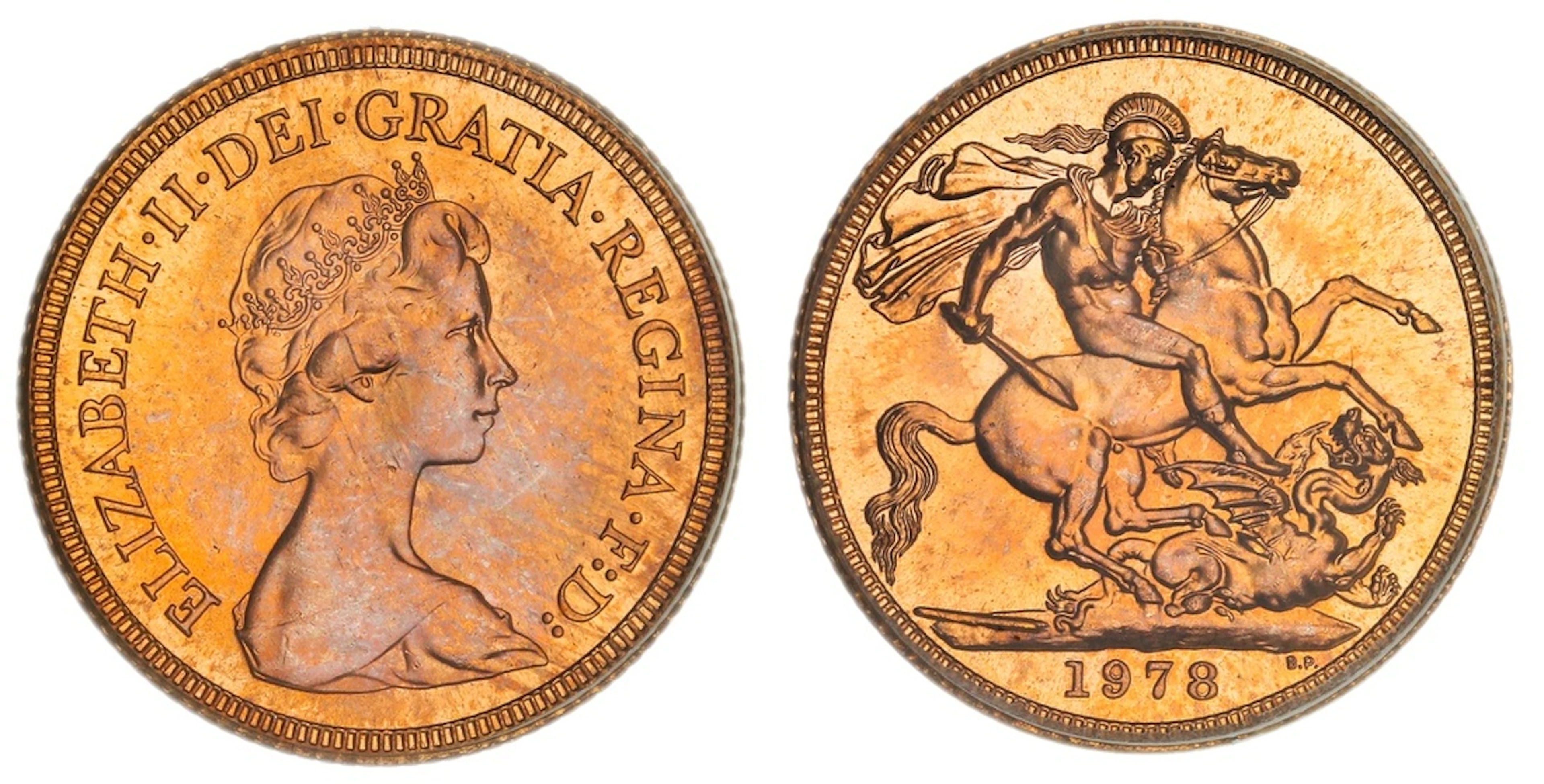PCGS MS64 | Elizabeth II (1952-2022), Sovereign, 1978, by Arnold Machin