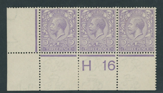 Great Britain King George V 1912-24, Watermark Simple Cypher 3d. very