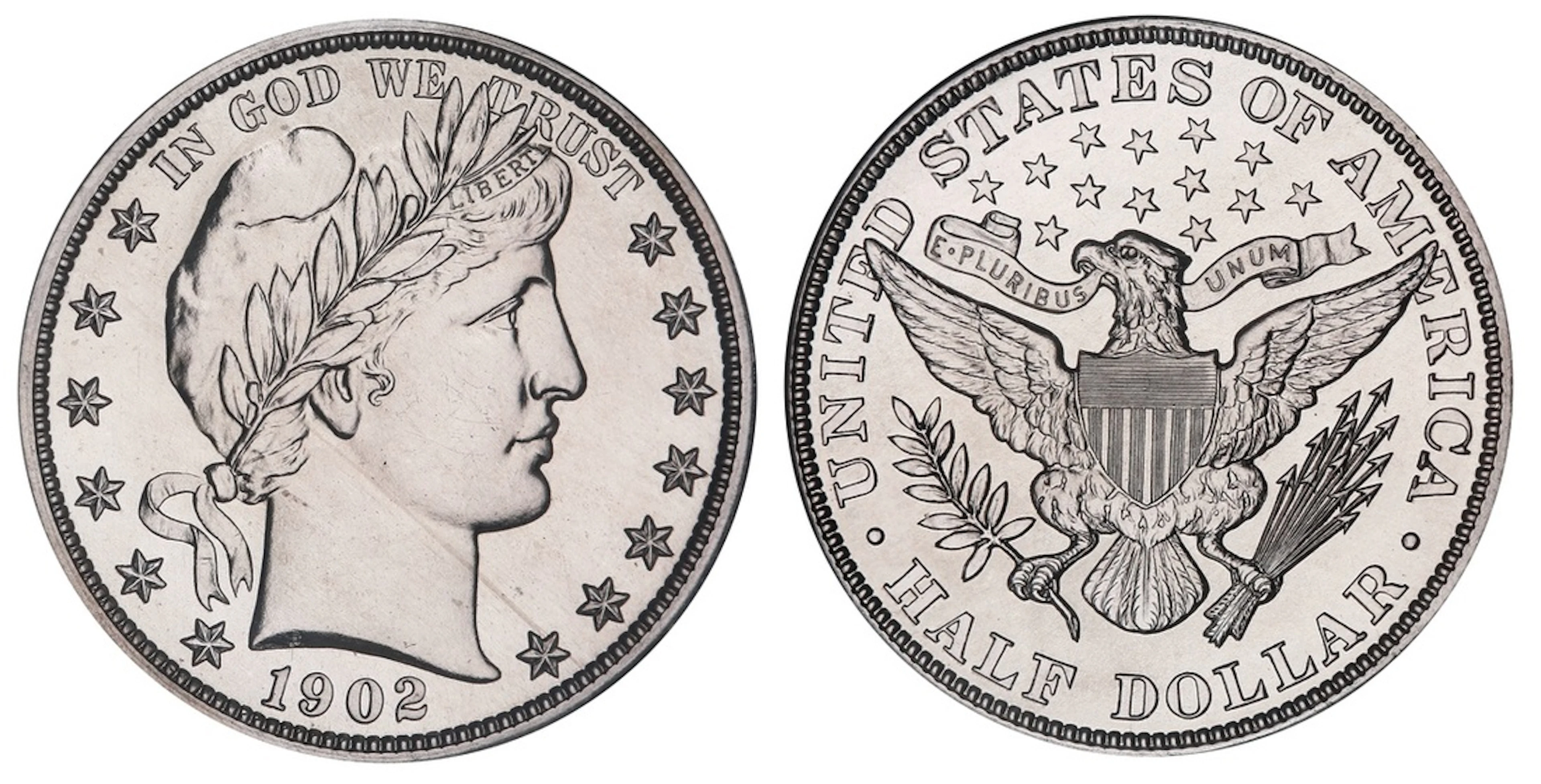 NGC PF64 | USA, 'Barber' Half-Dollar of 50-Cents, 1902, Philadelphia
