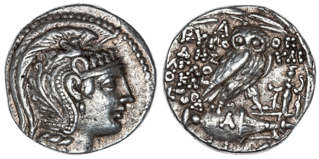 Attica, Athens, AR 'New Style' Tetradrachm, struck 110-109 BC, Euboulides