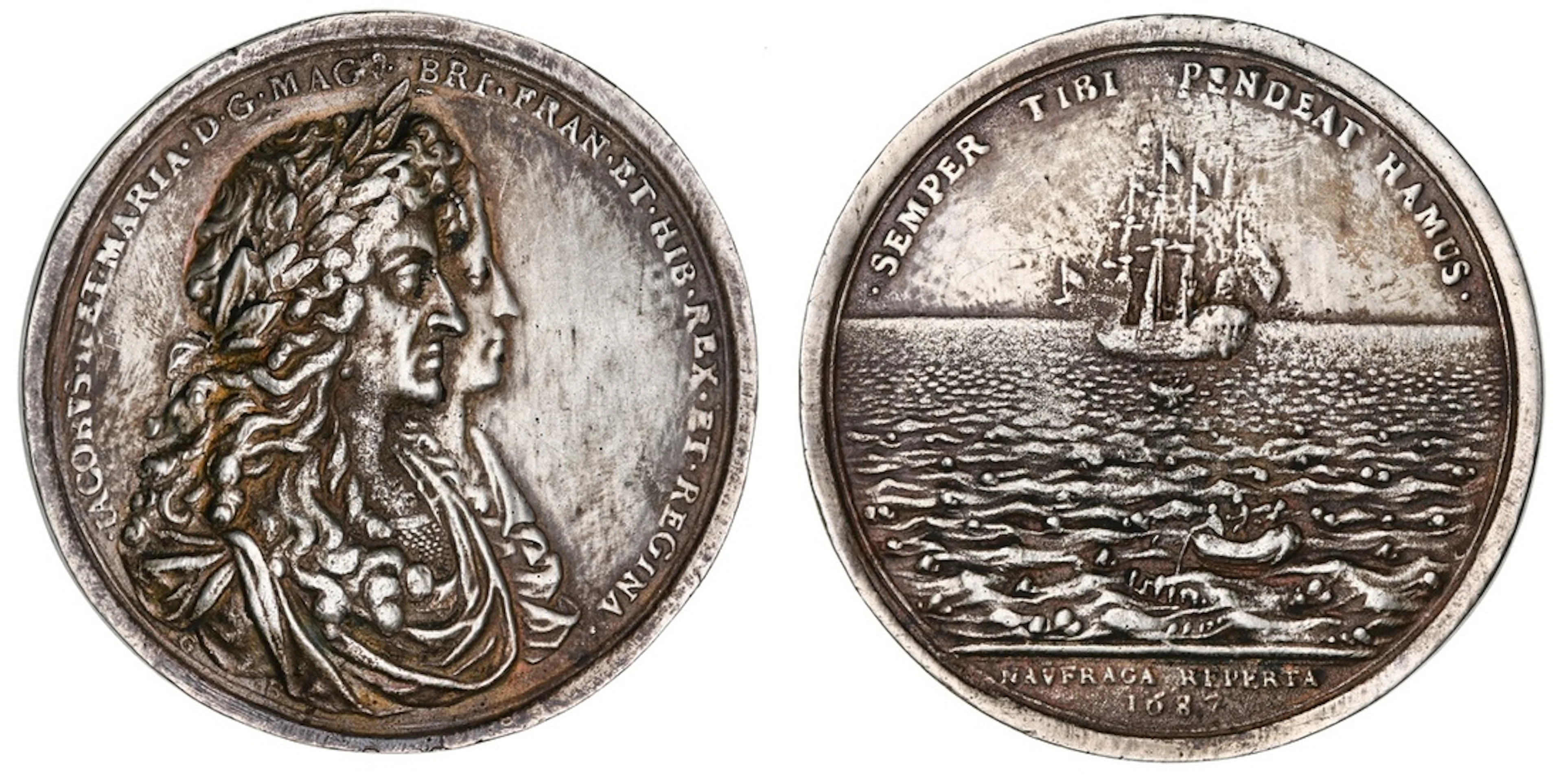The Spanish Wreck of "Concepción" Recovered, AR Medal, 1687, by G.
