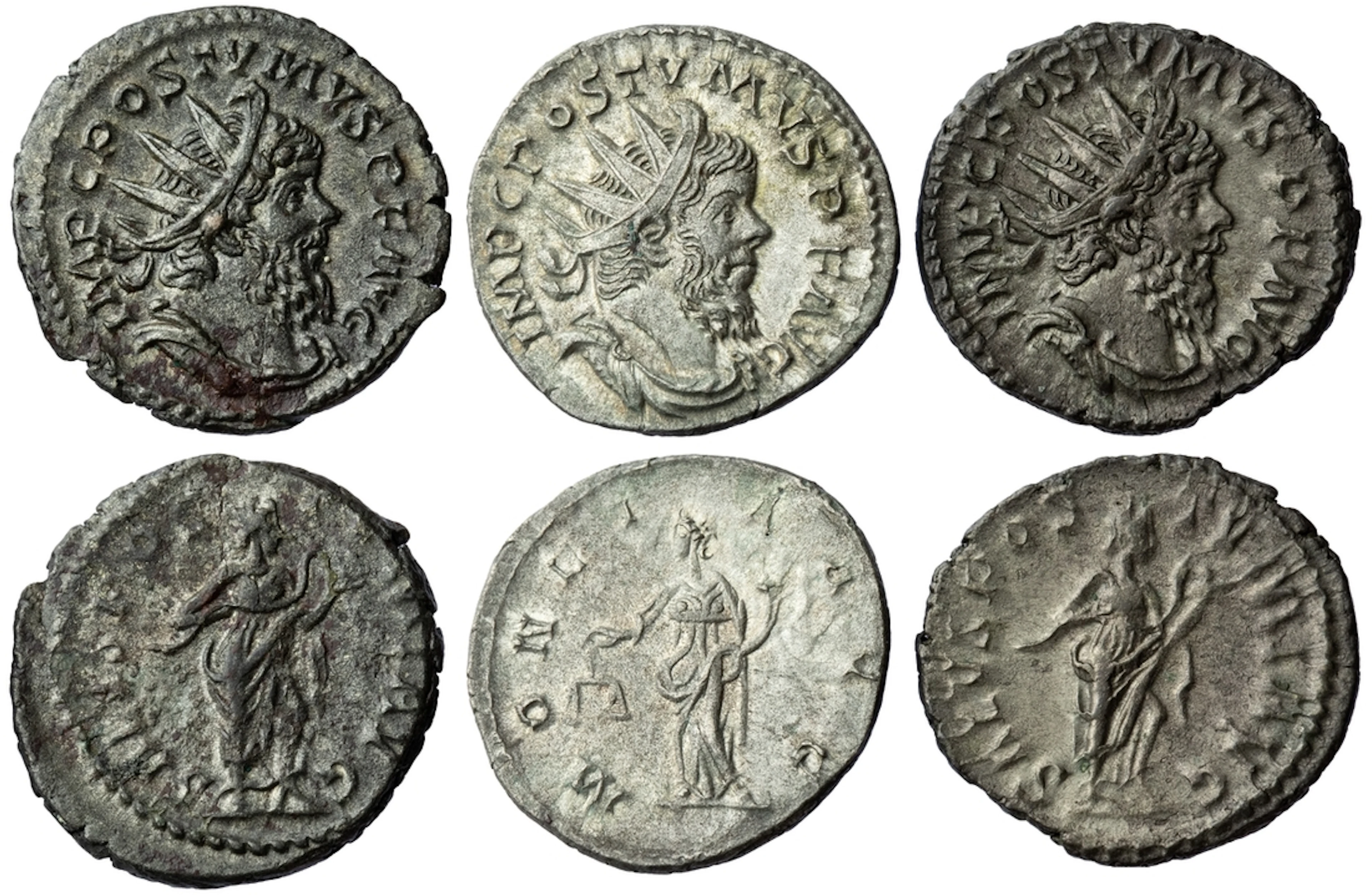 Roman Empire, Postumus (AD 260-269), a Trio of Antoniniani (3): i)