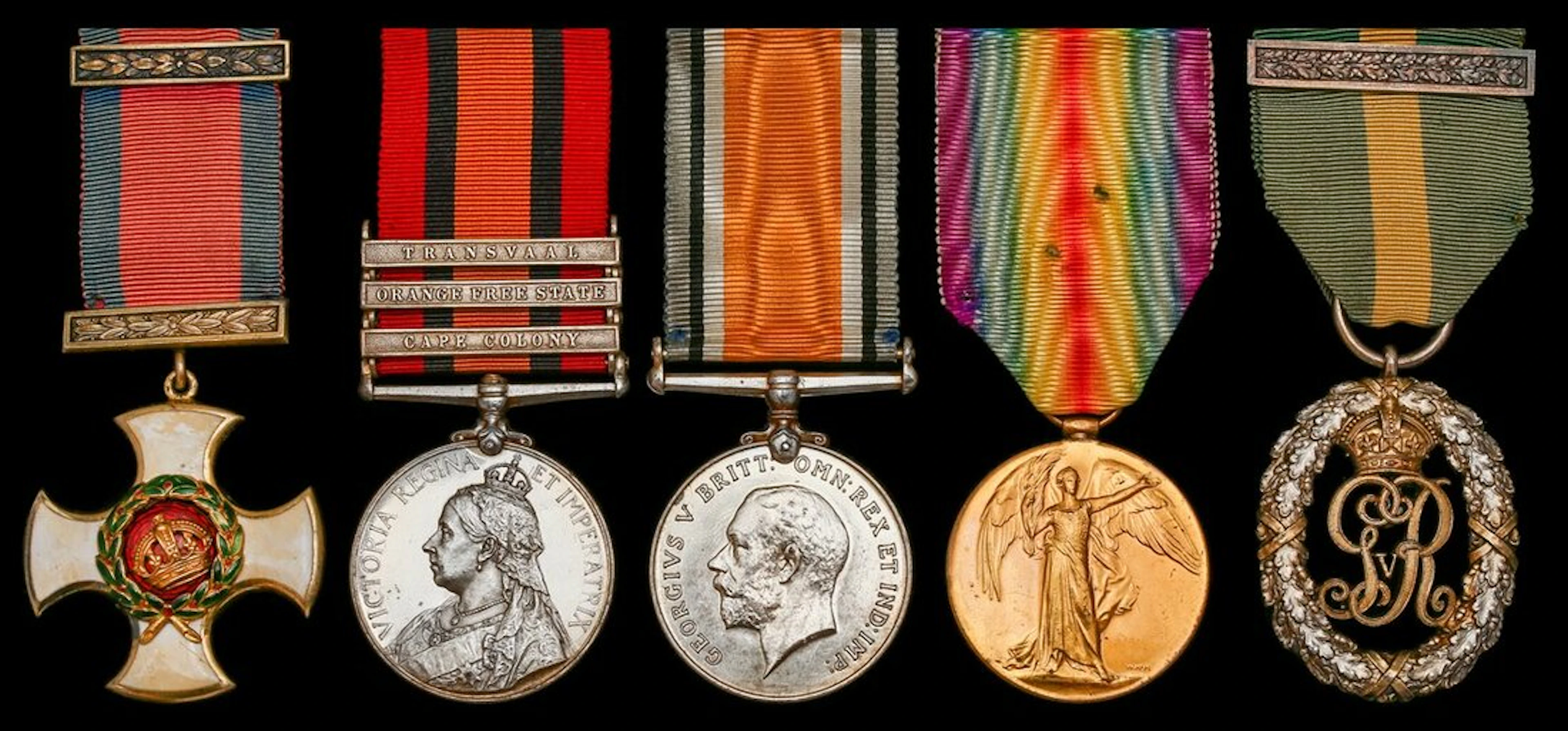 The March 1918 D.S.O., 1916 T.D. group of five awarded to Major C.