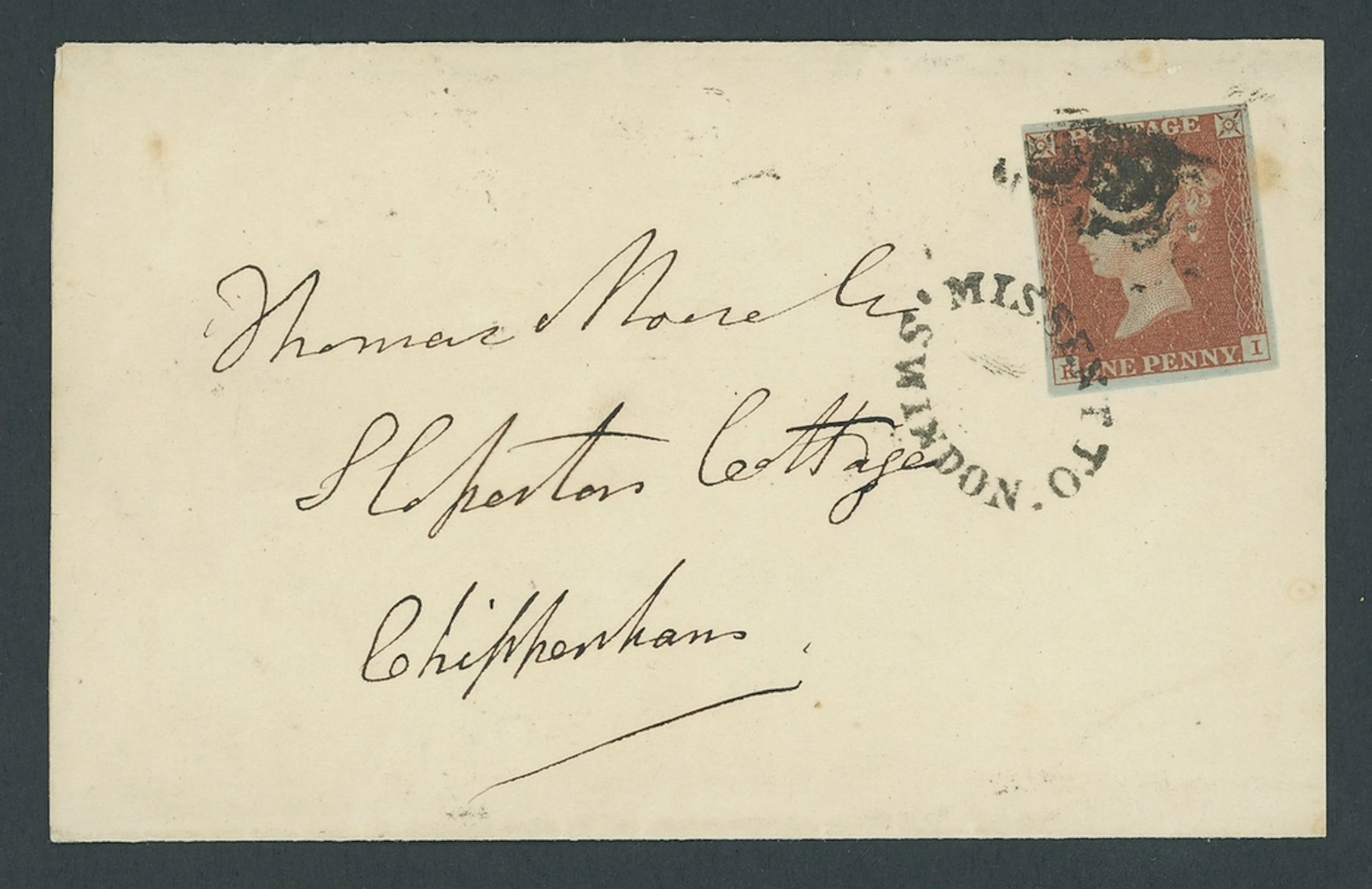 Great Britain 1841-53 One Penny Red-Brown Plate 34: KI, good to large