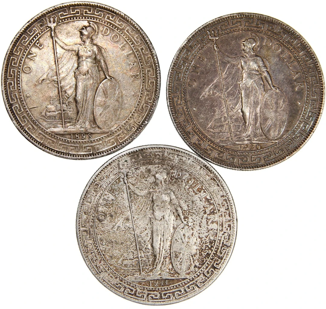 Great Britain, Trade Dollar (3), 1898, 1911, 1930