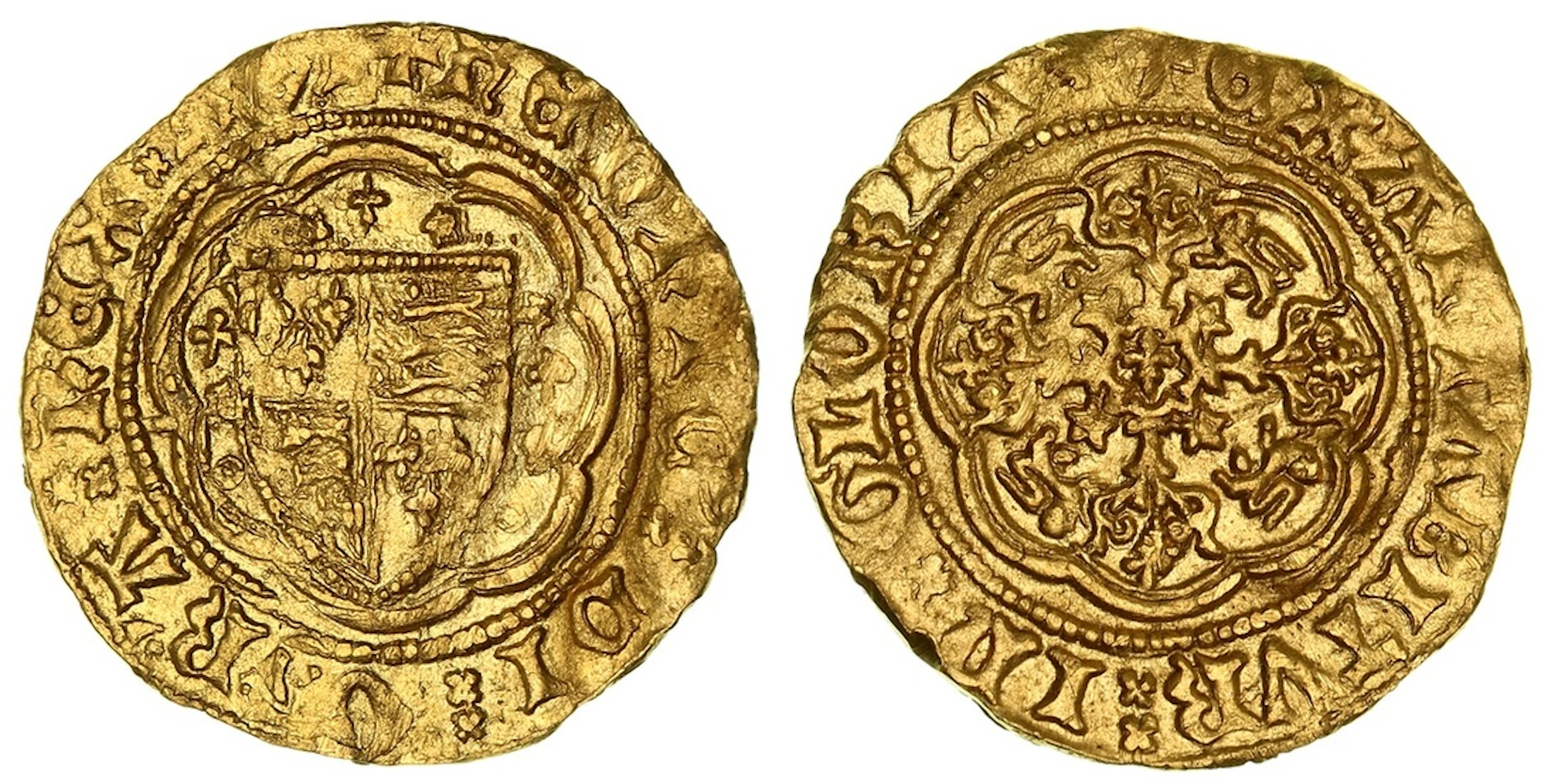 Henry IV (1399-1413), Light Coinage, Quarter-Noble, 12 April 1412