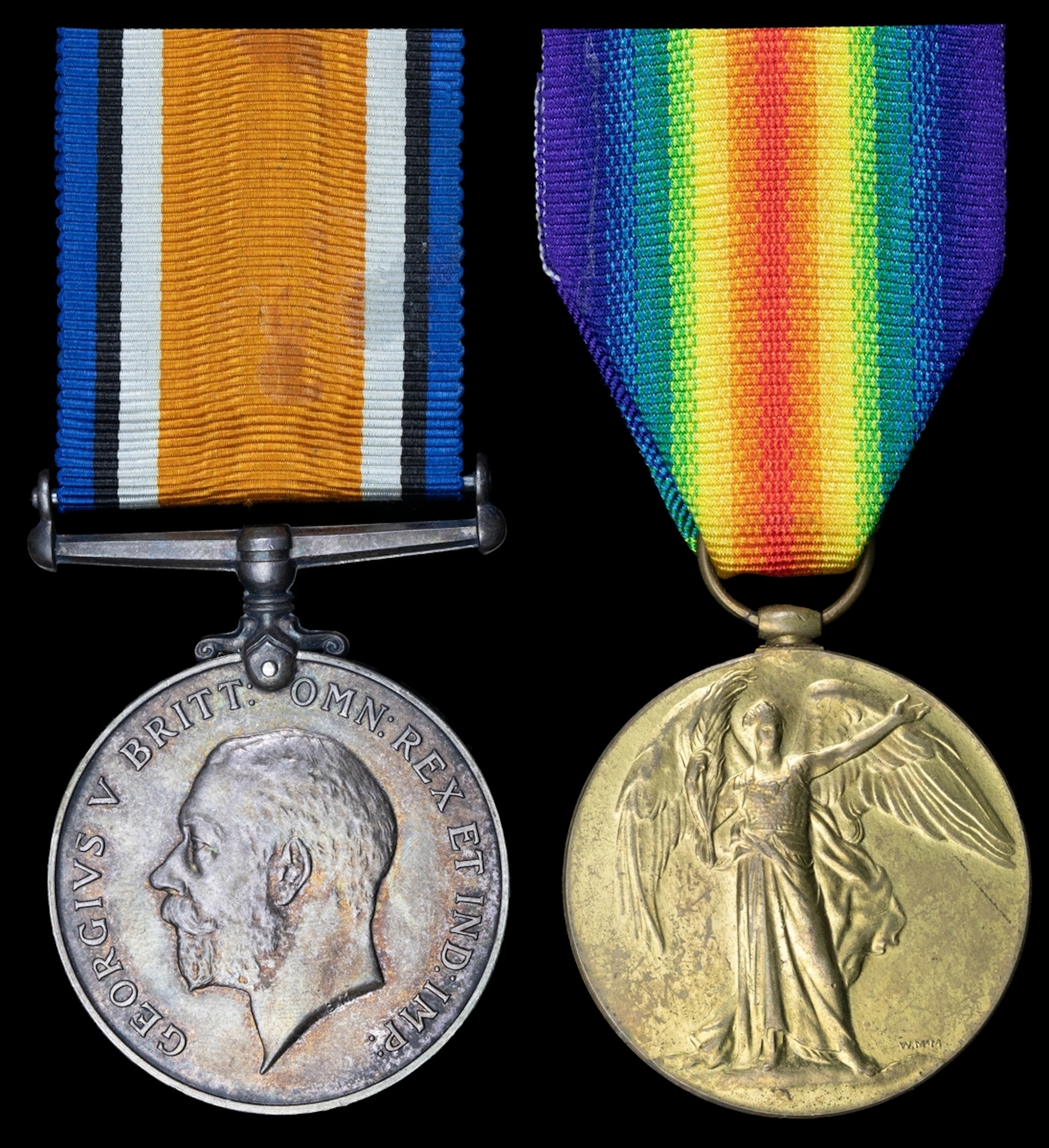 A tragic campaign pair awarded to 2nd Lieutenant J. H. Davies, Royal