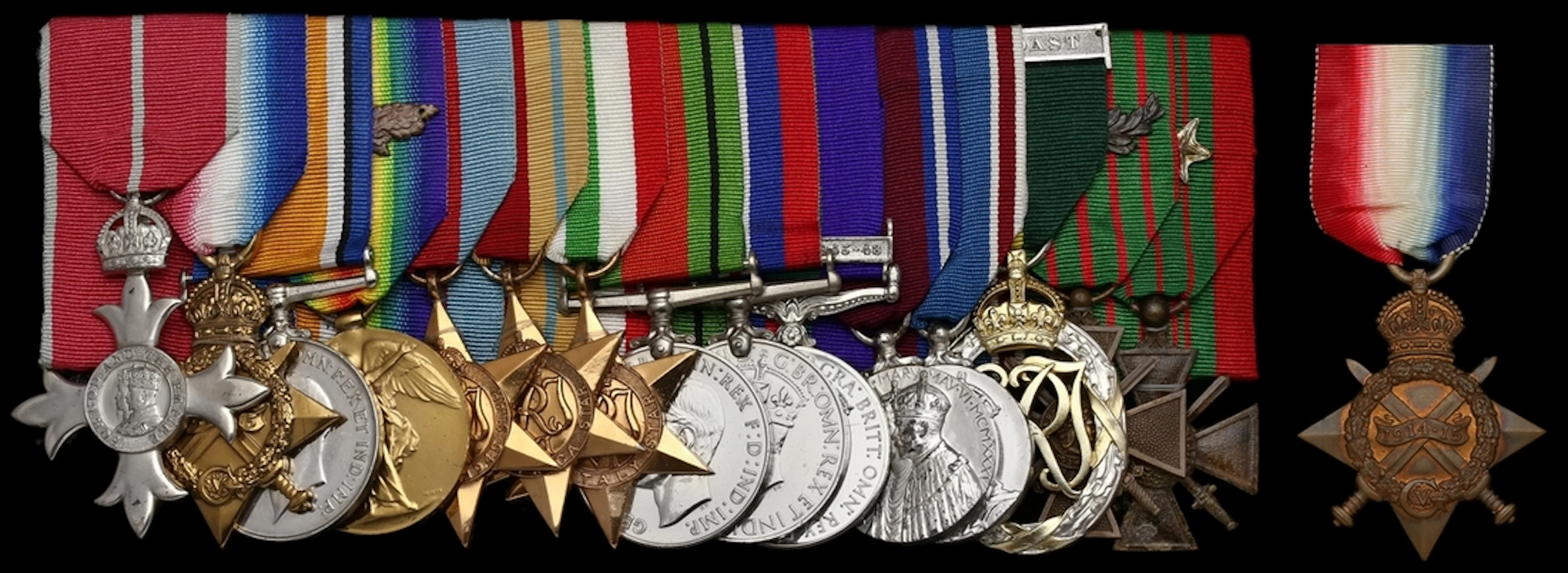 A Second World War M.B.E. group of fourteen awarded to Major E. W.