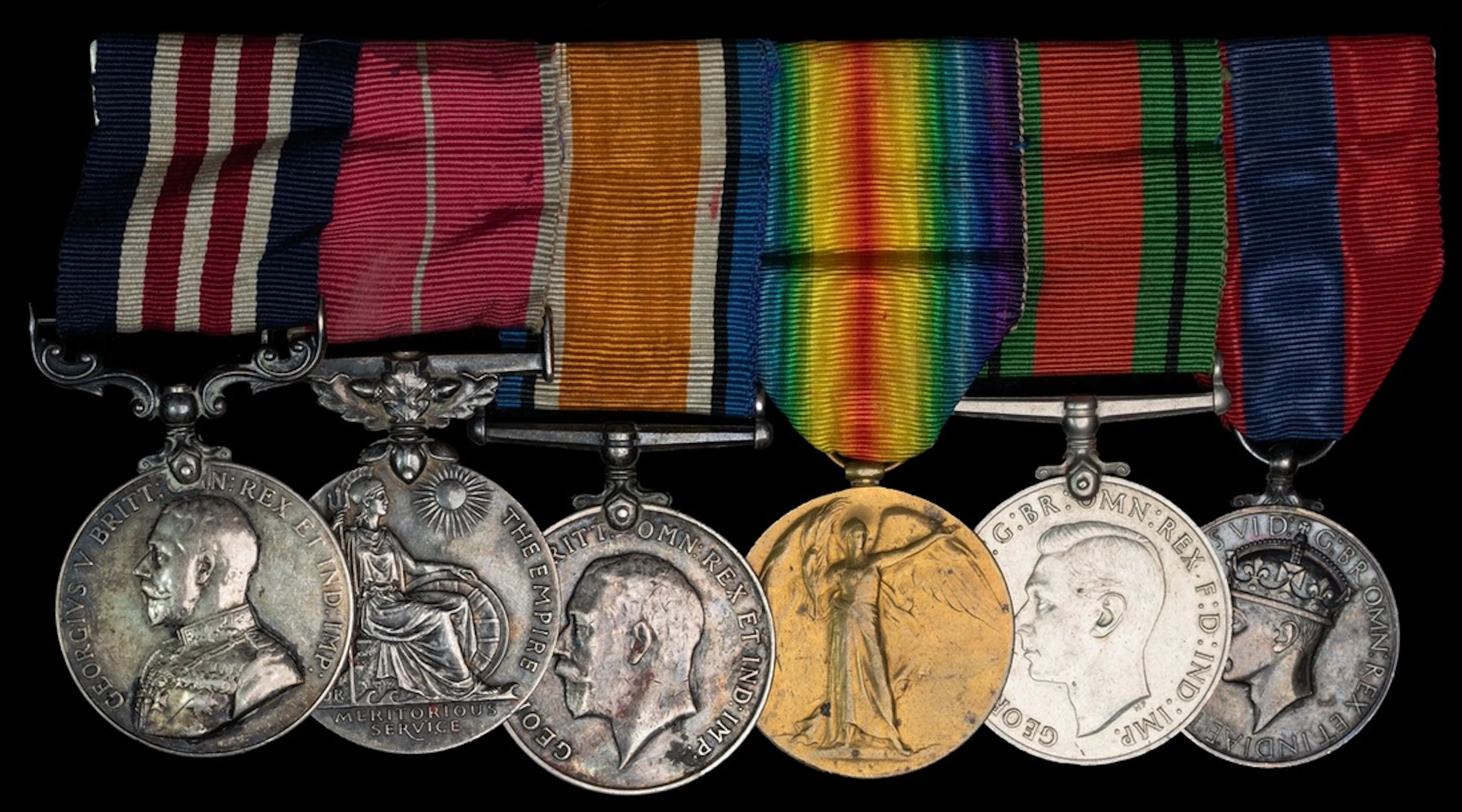 A 1917 M.M., Home Guard 1944 B.E.M. group of six awarded to Colour