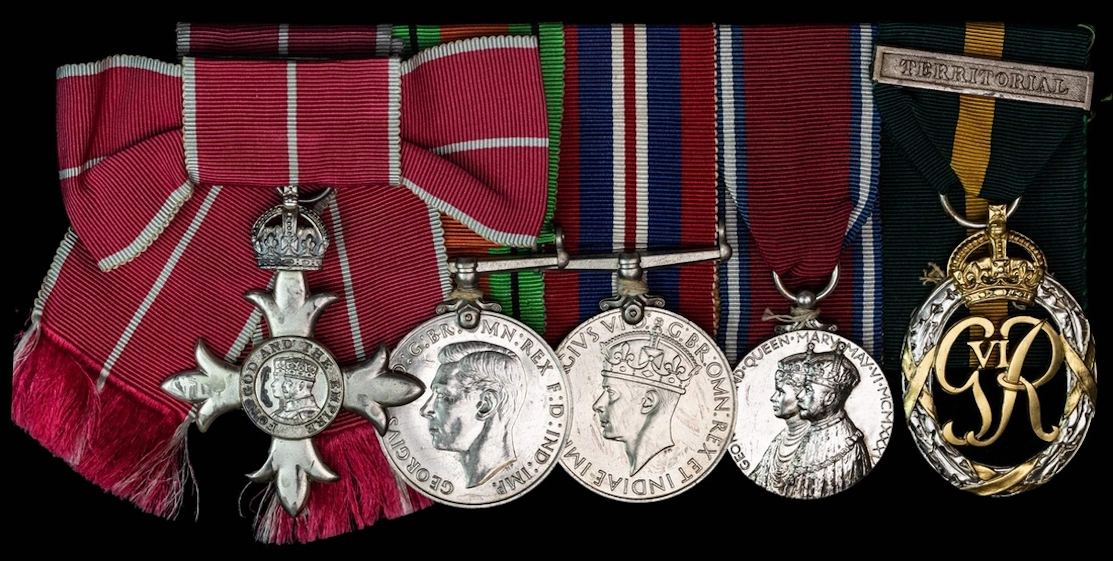 The M.B.E. group of five awarded to Chief Commander I. Powell, Auxiliary