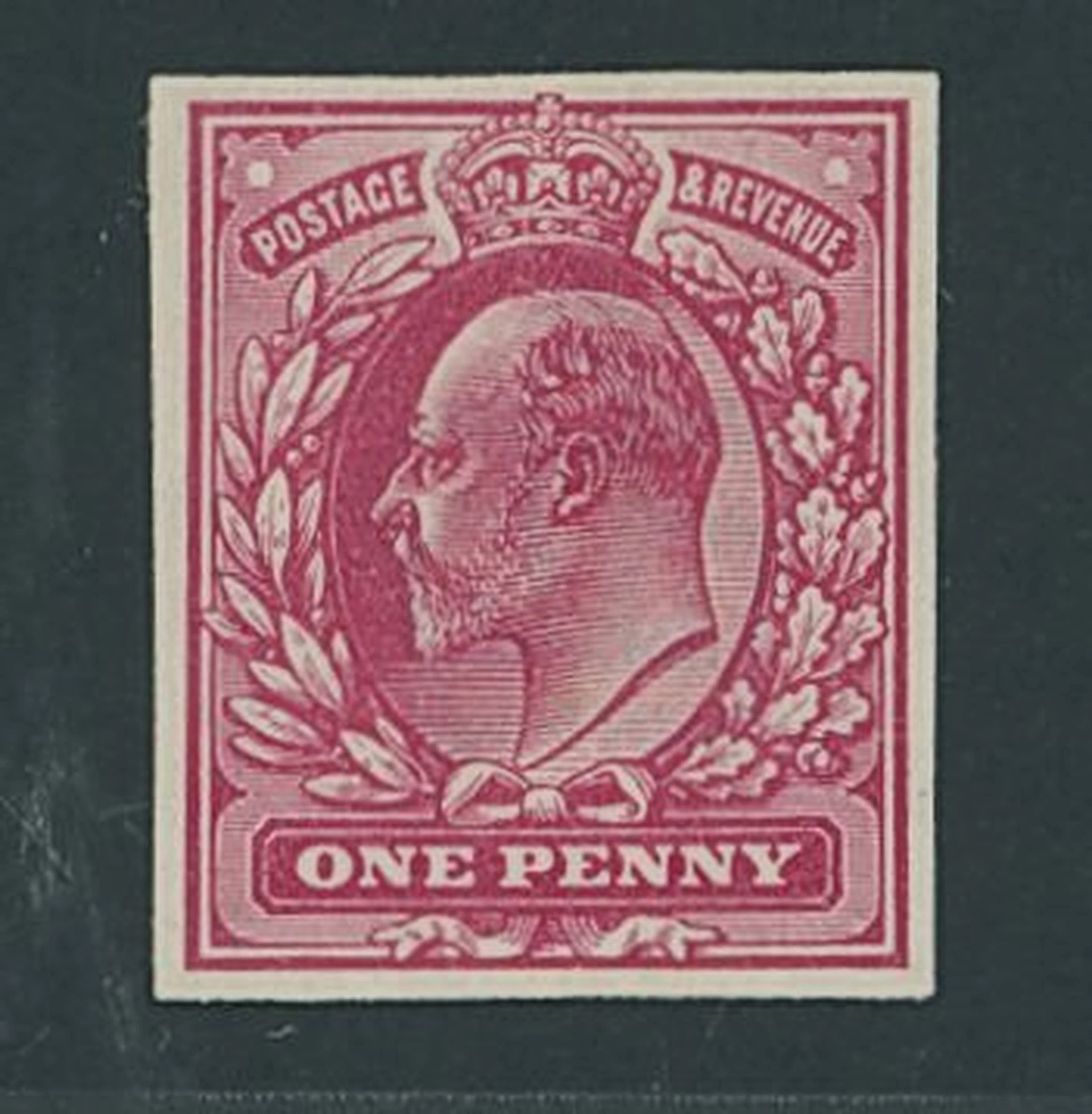 Great Britain King Edward VII 1902-10 De La Rue 1d. imperforate colour