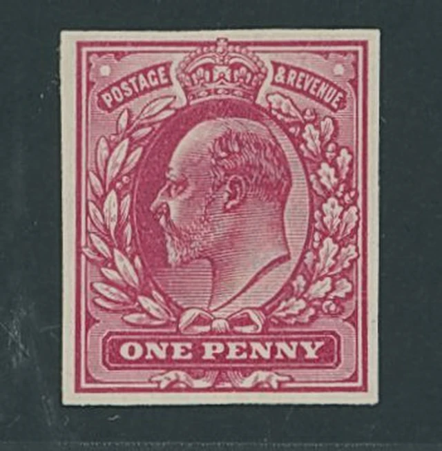 Great Britain King Edward VII 1902-10 De La Rue 1d. imperforate colour