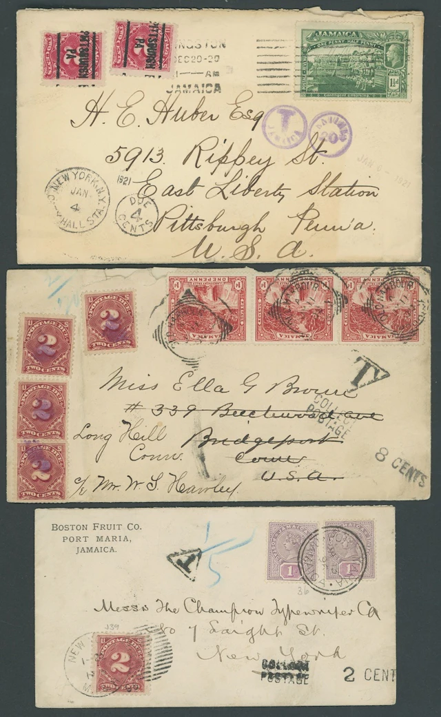 Jamaica Covers and Cancellations Ranges A group of mainly King George