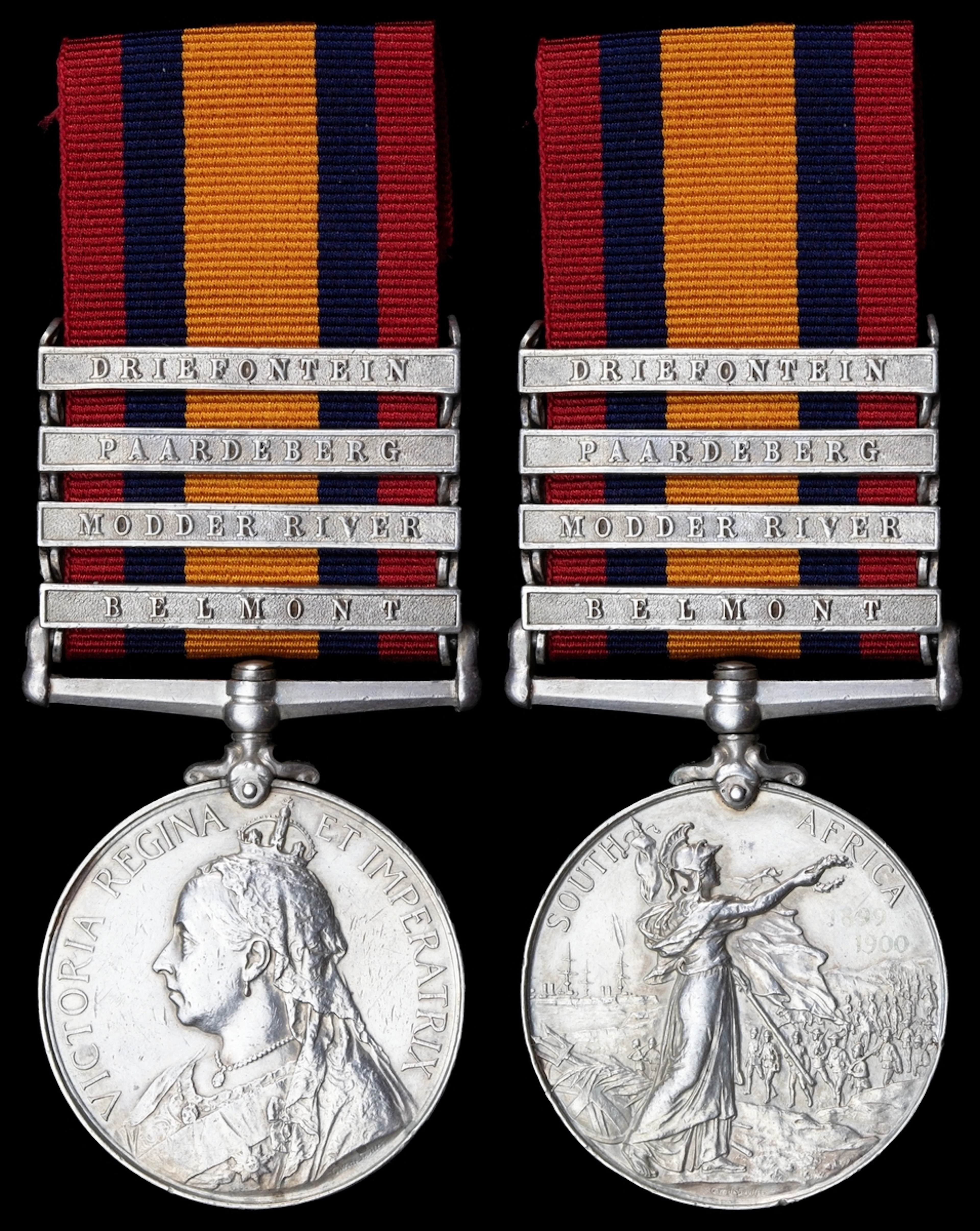The Queen's South Africa Medal awarded to Sergeant J. Reid, Royal