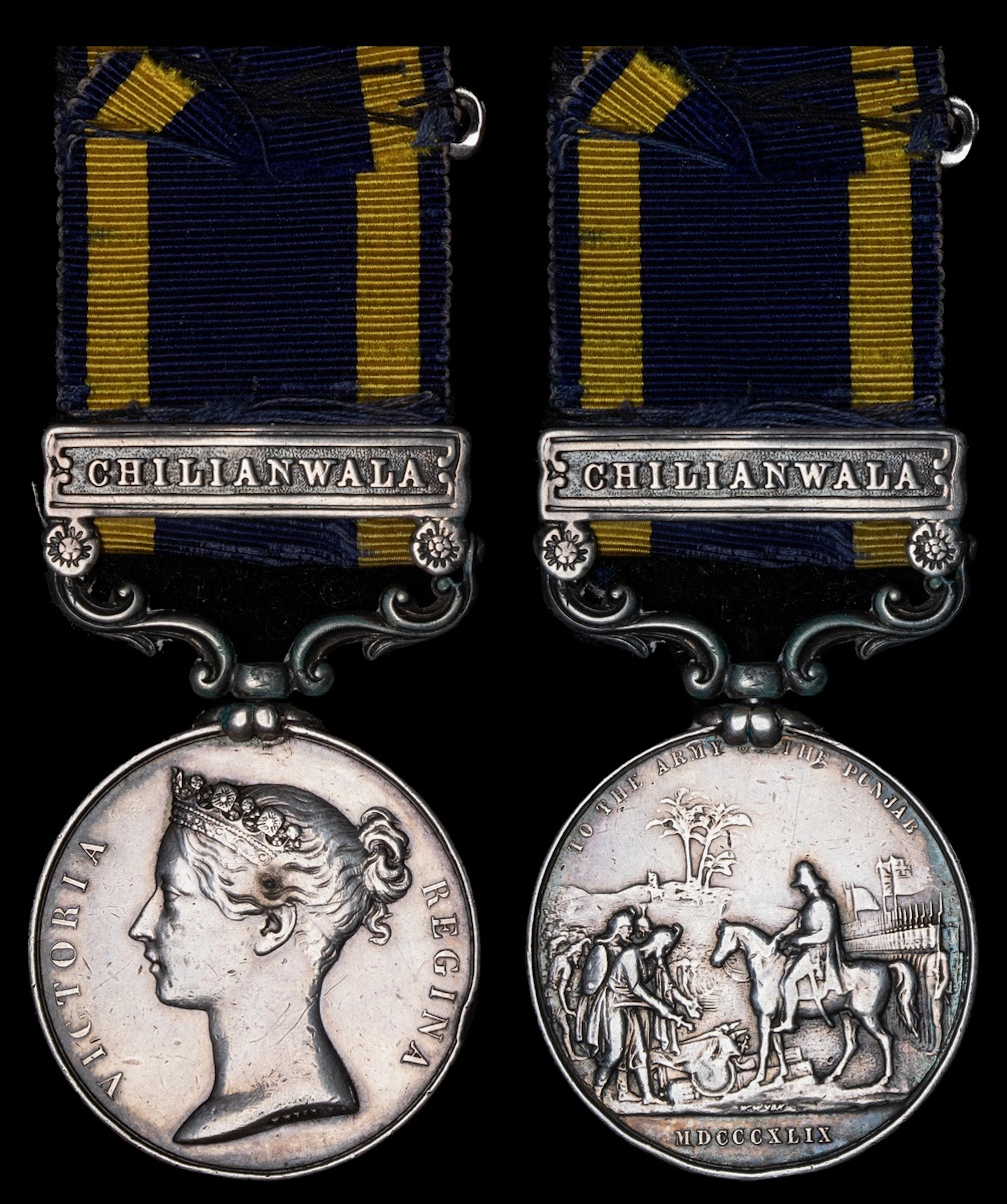 The Punjab Medal awarded to Private J. Cheese, 24th Regiment of Foot