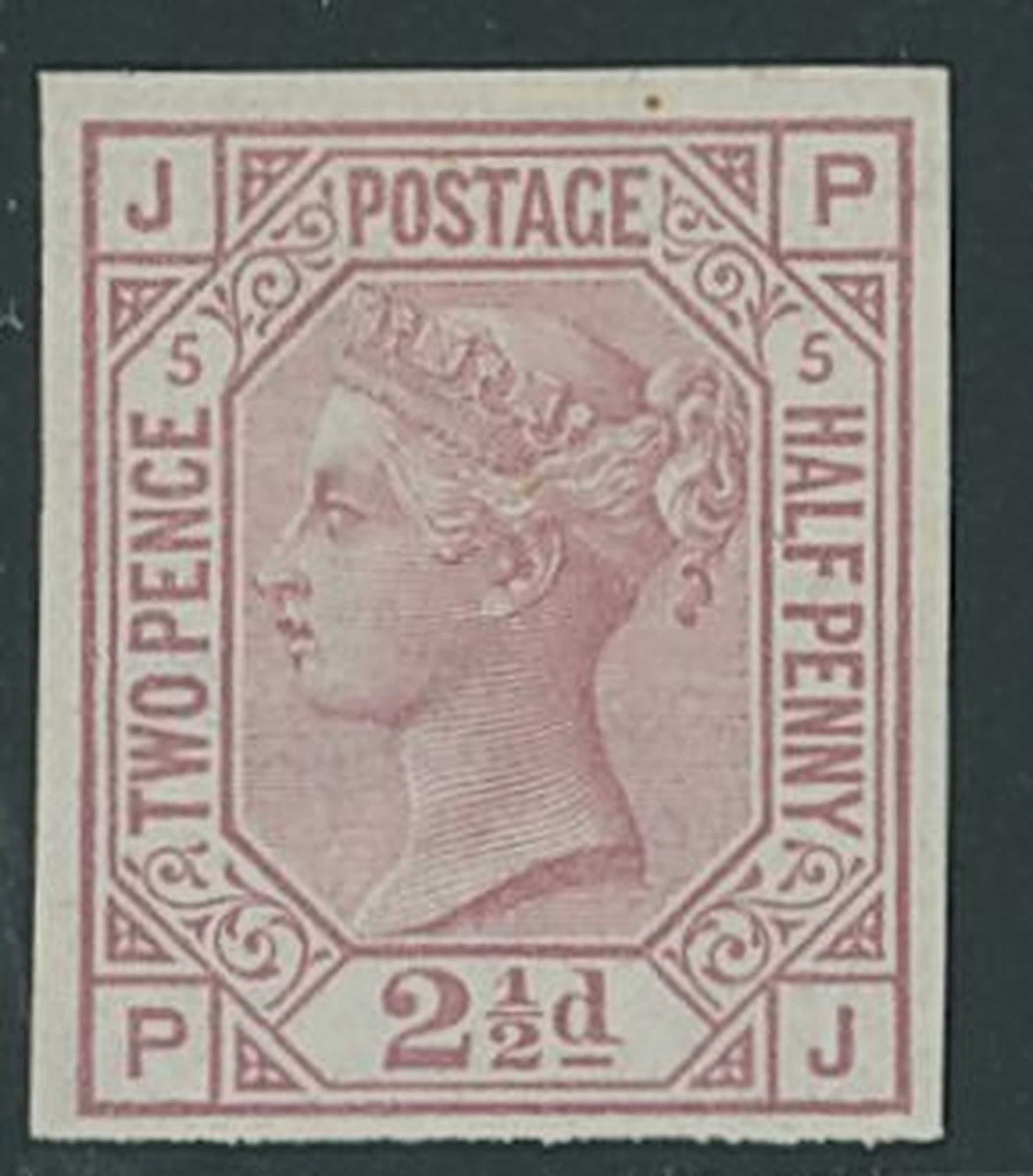 Great Britain 1873-80 Watermark Small Anchor 2½d. rosy mauve, Plate