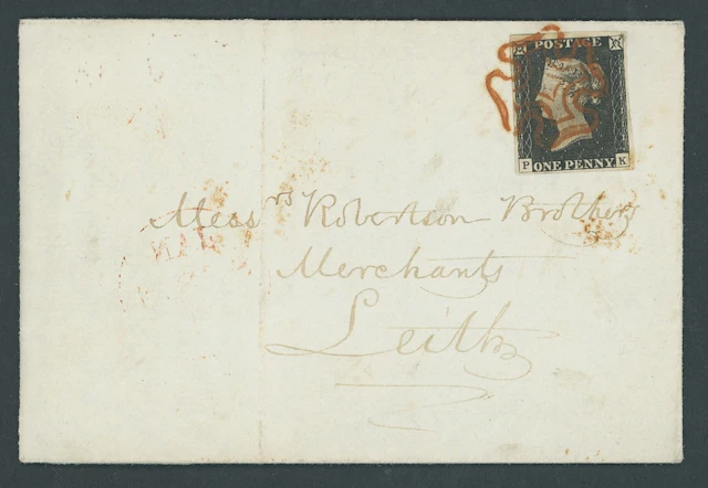 Great Britain 1840 One Penny Black Plate 2 PK, good to large margins