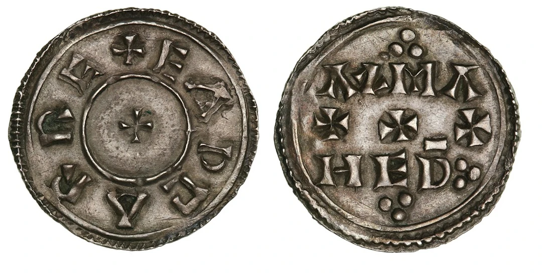 Eadgar (959-975), 'Two Line' Type, Penny, Æscman, + EADGAR REX small
