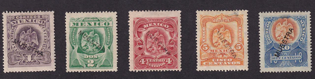 1884-1913 Post-Classic Period 1903, "Aguilitas", incomplete set of