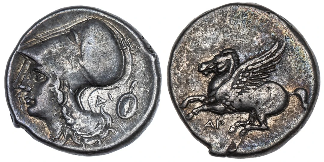 Akarnania, Argos Amphilochikon, AR Stater, struck c. 344-307 BC, Pegasos