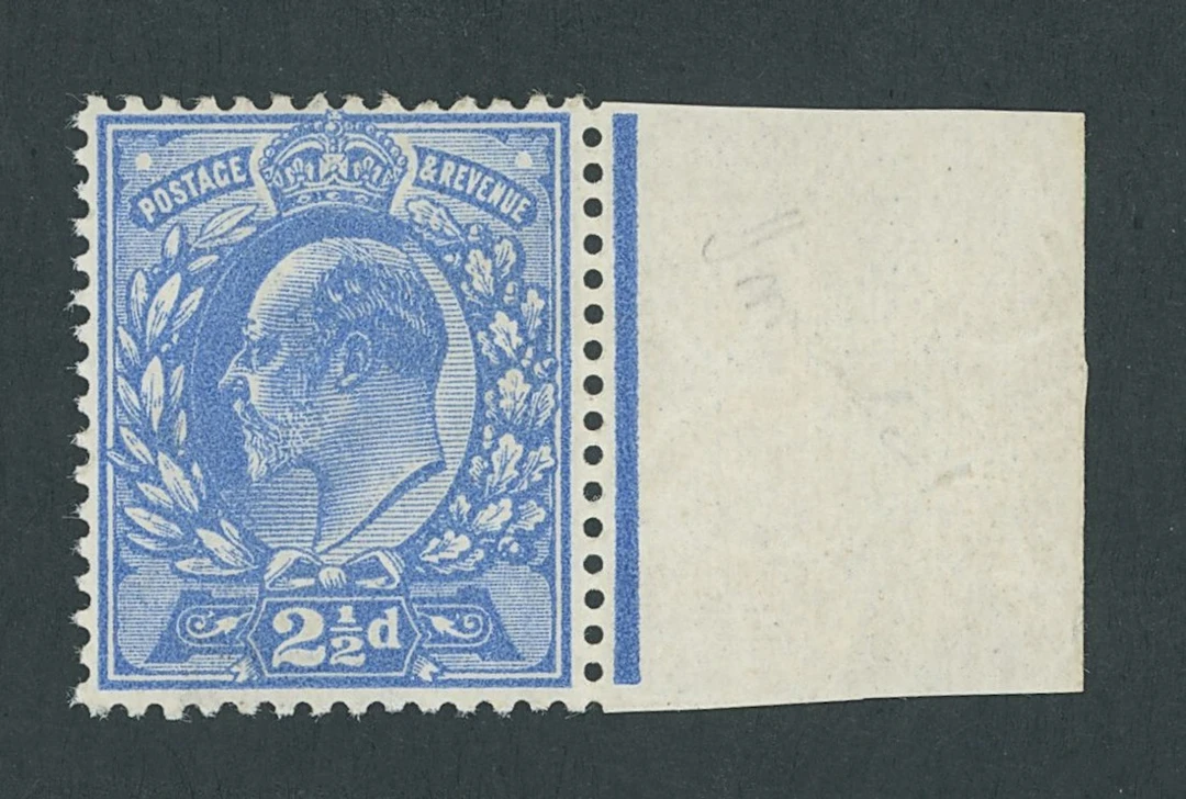 Great Britain King Edward VII 1902-10 De La Rue 2½d. deep bright blue