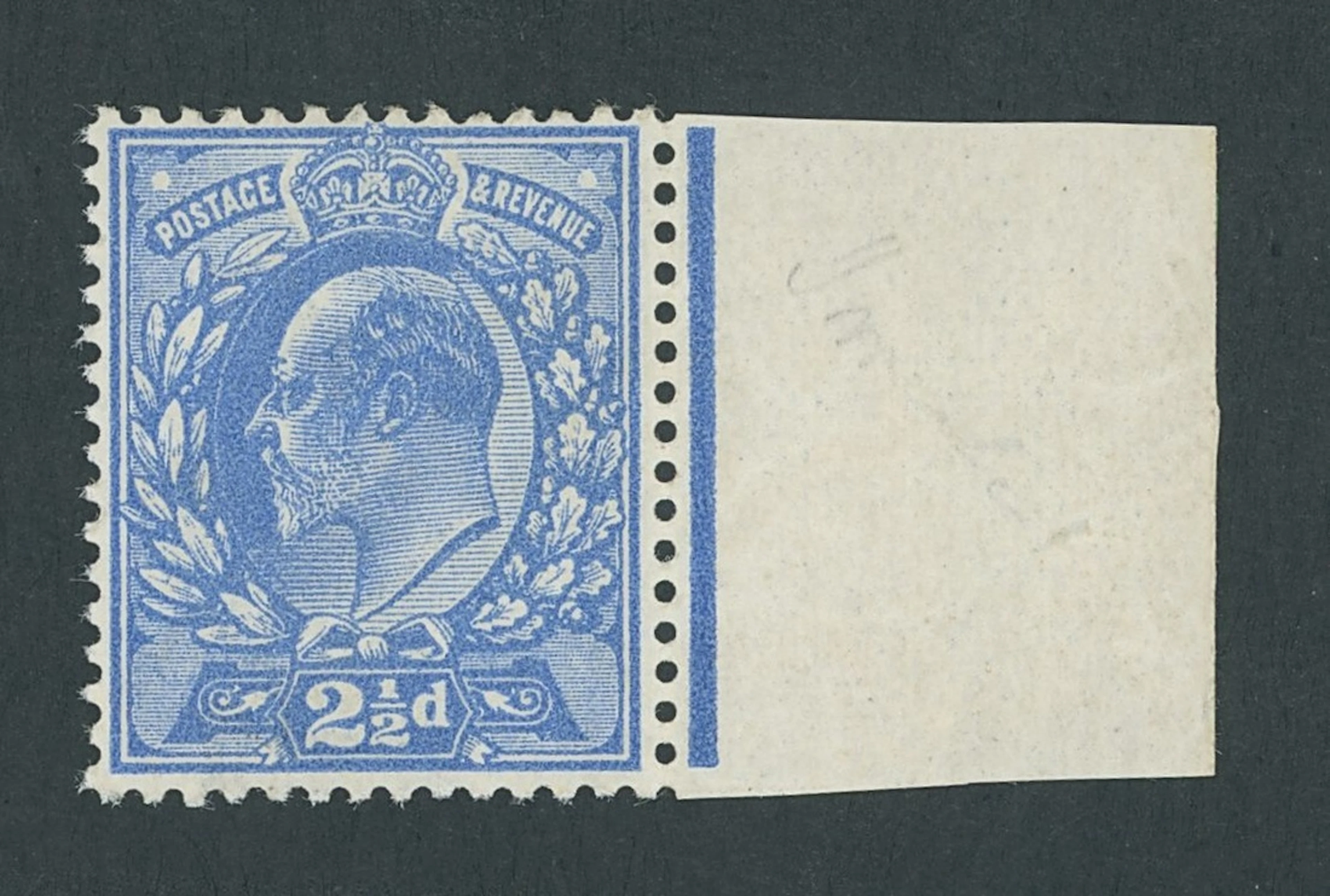 Great Britain King Edward VII 1902-10 De La Rue 2½d. deep bright blue