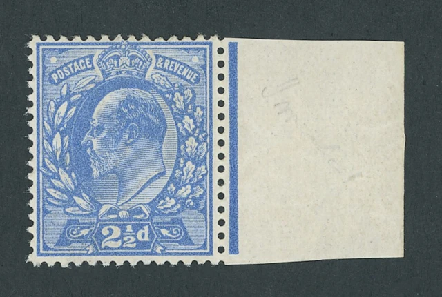 Great Britain King Edward VII 1902-10 De La Rue 2½d. deep bright blue
