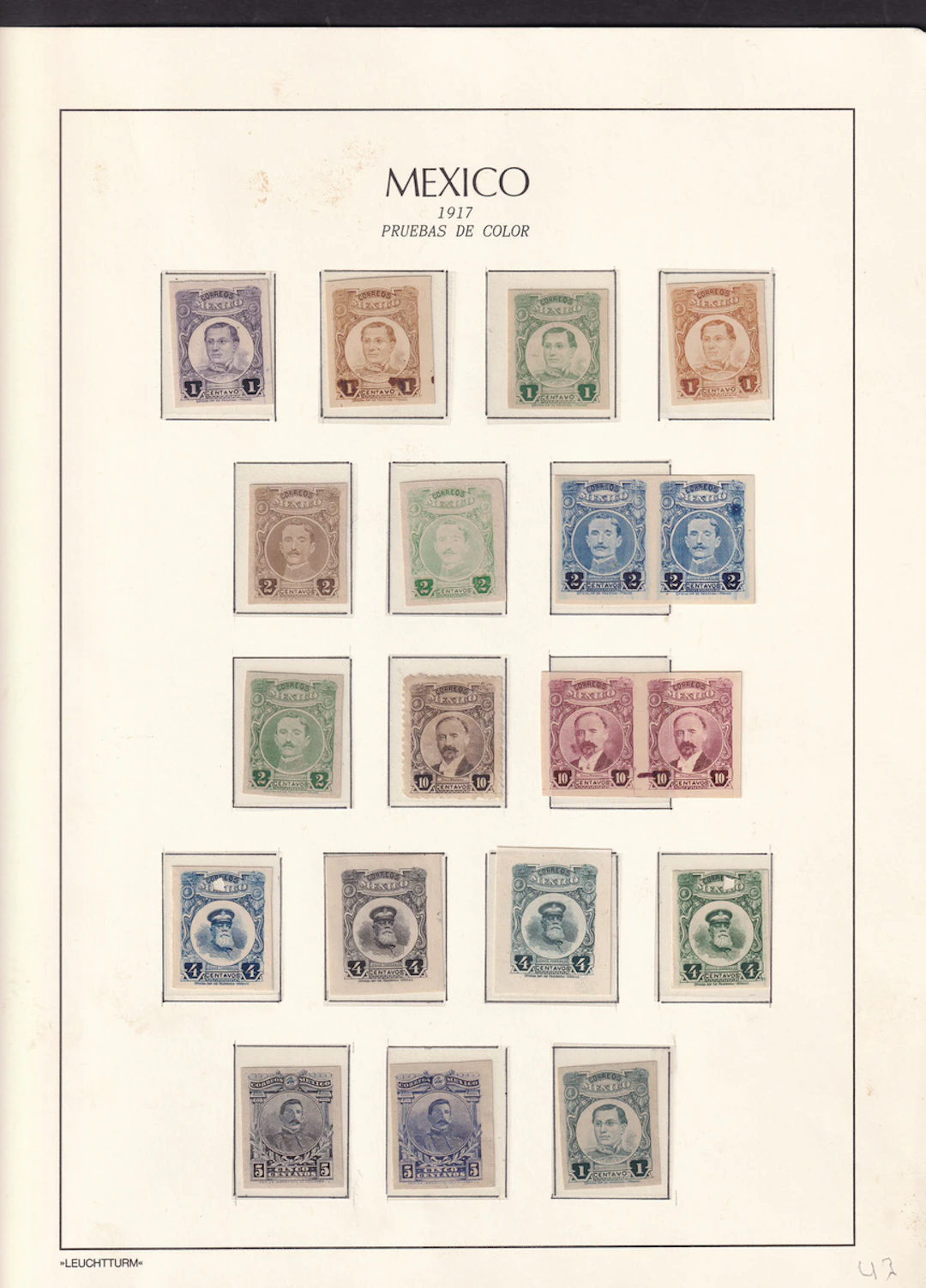 1914-1940 Revolutionary and Early 20th Century Period 1917, "Próceres"