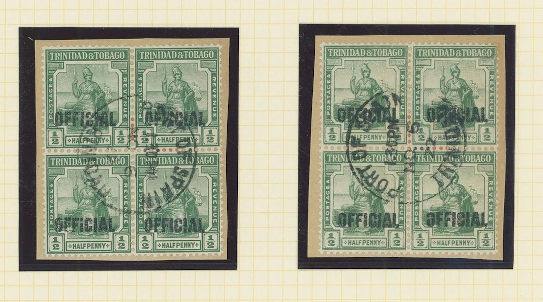 Trinidad Official Stamps 1909-17 predominantly mint collection including