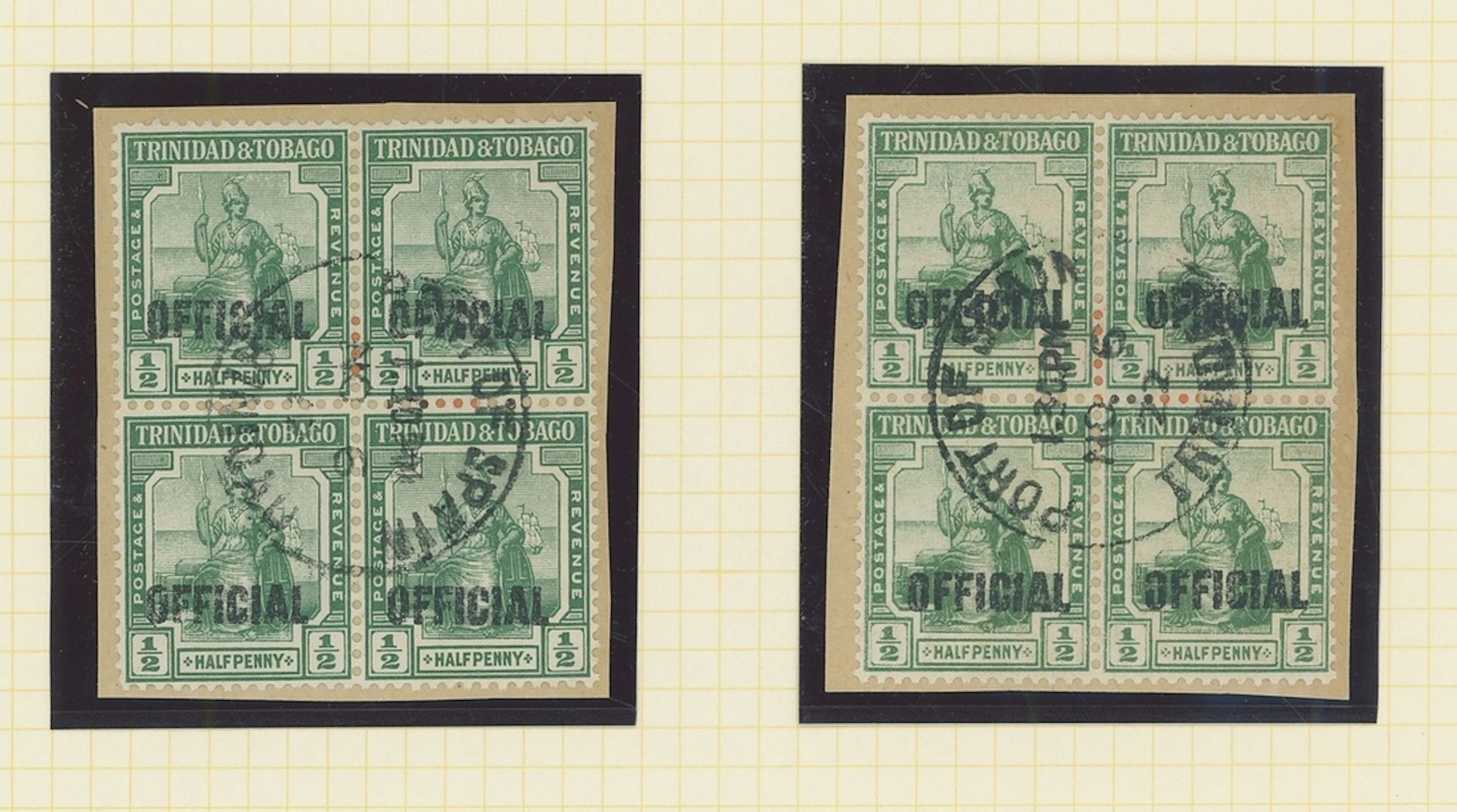 Trinidad Official Stamps 1909-17 predominantly mint collection including