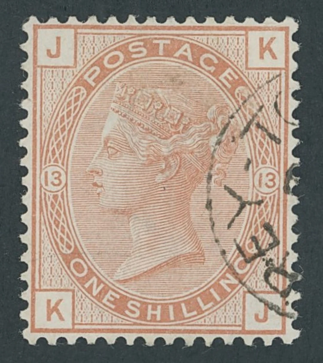 Great Britain 1873-80 Watermark Spray of Rose