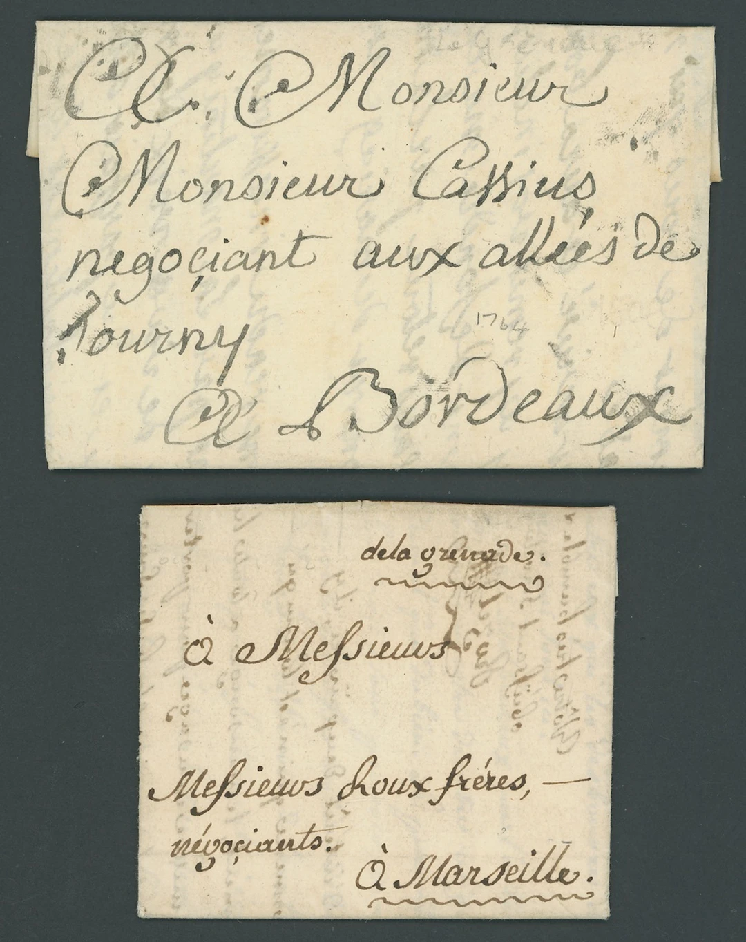 Grenada Early Letters and Handstamps 1764 (14 June) and 1765 (15 Oct.)